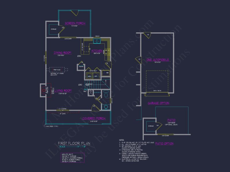 Modern Traditional house Plan with 2-Story CAD Designs