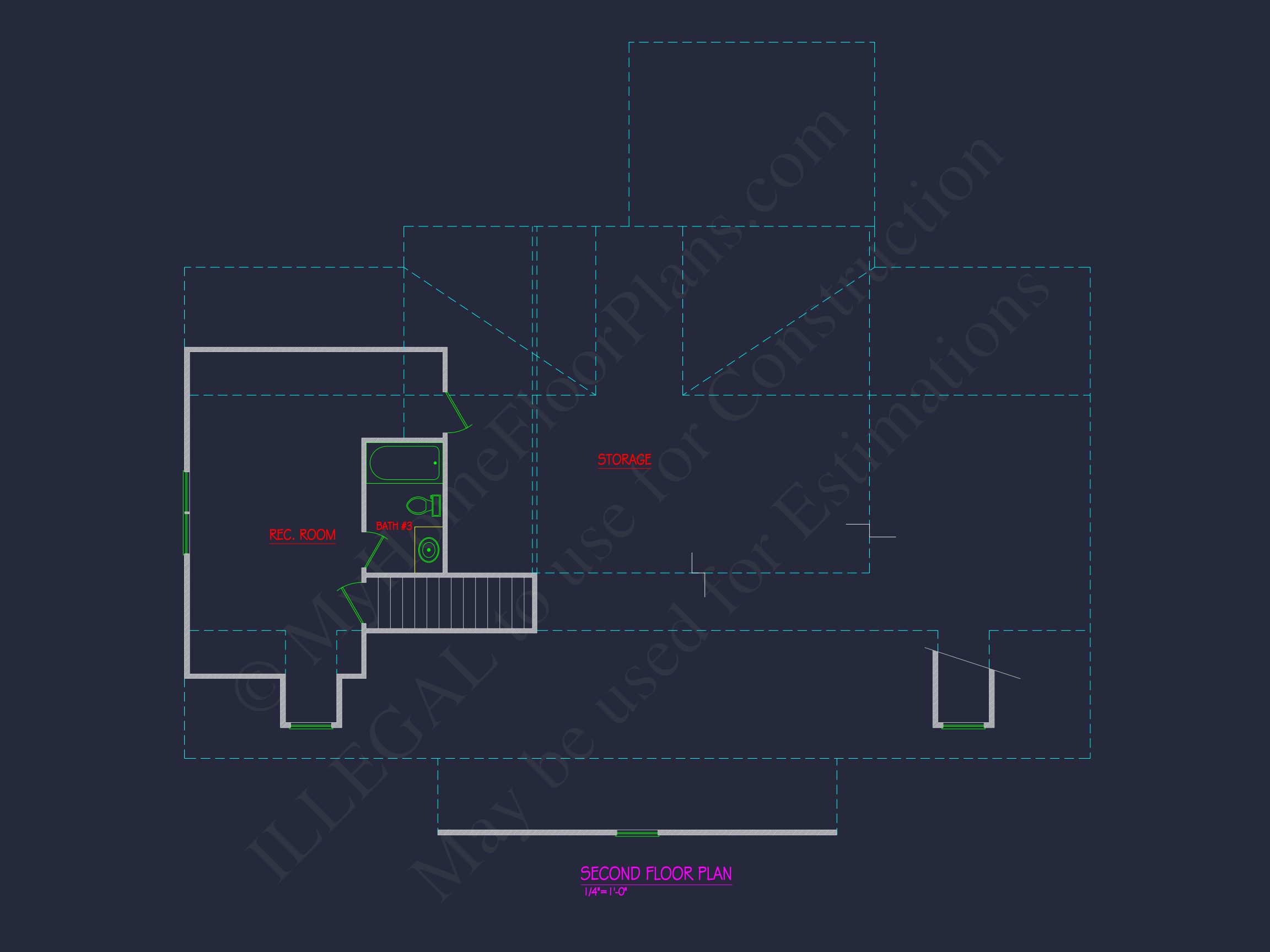 Modern Traditional house Plan with CAD Architectural Designs
