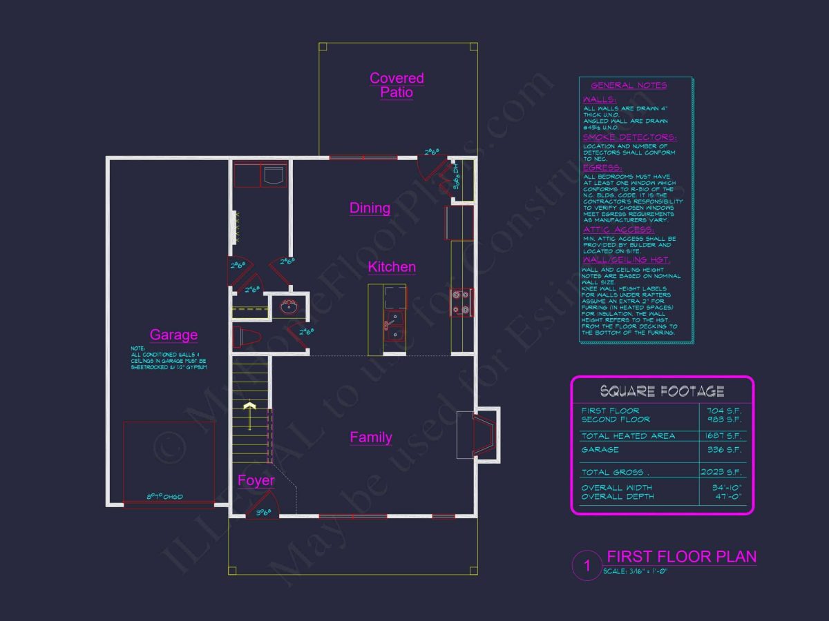 Modern Traditional house Plan