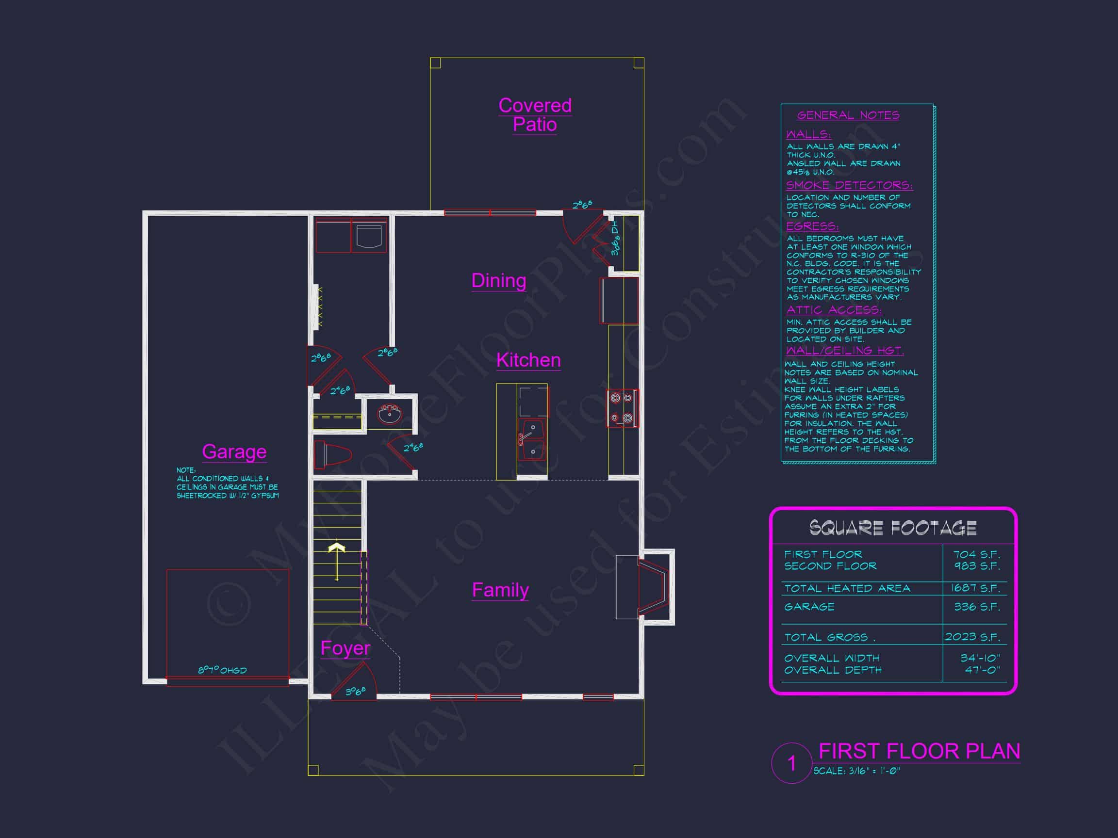 Modern Traditional house Plan