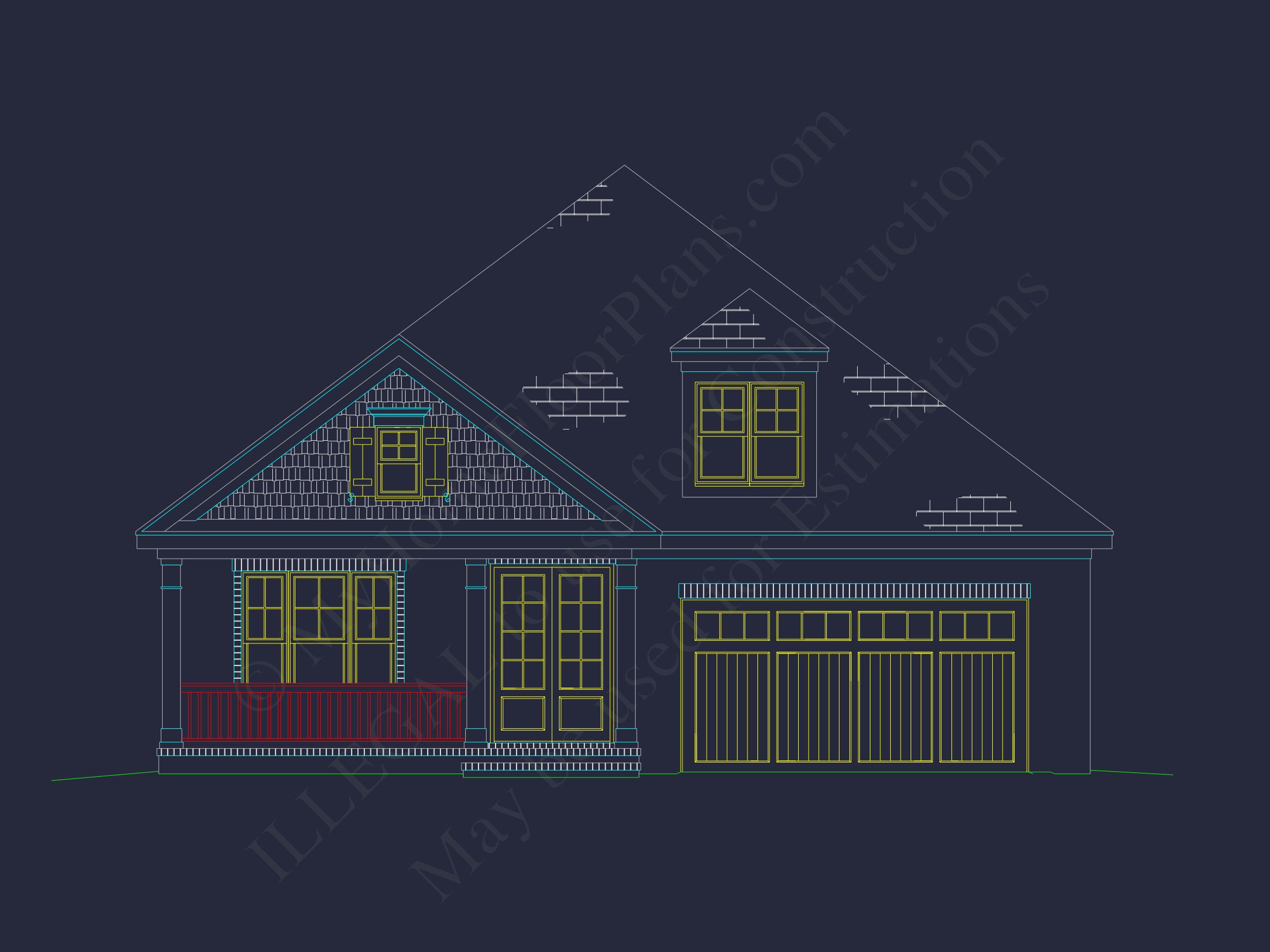 Single-Family house Floor Plan with 3 Beds