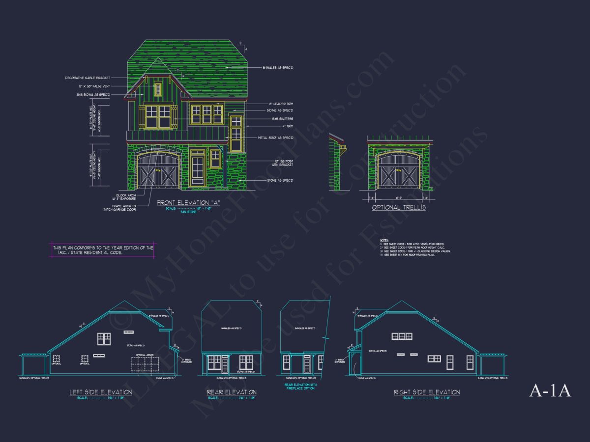 Sophisticated house Plan with CAD Customized Architecture