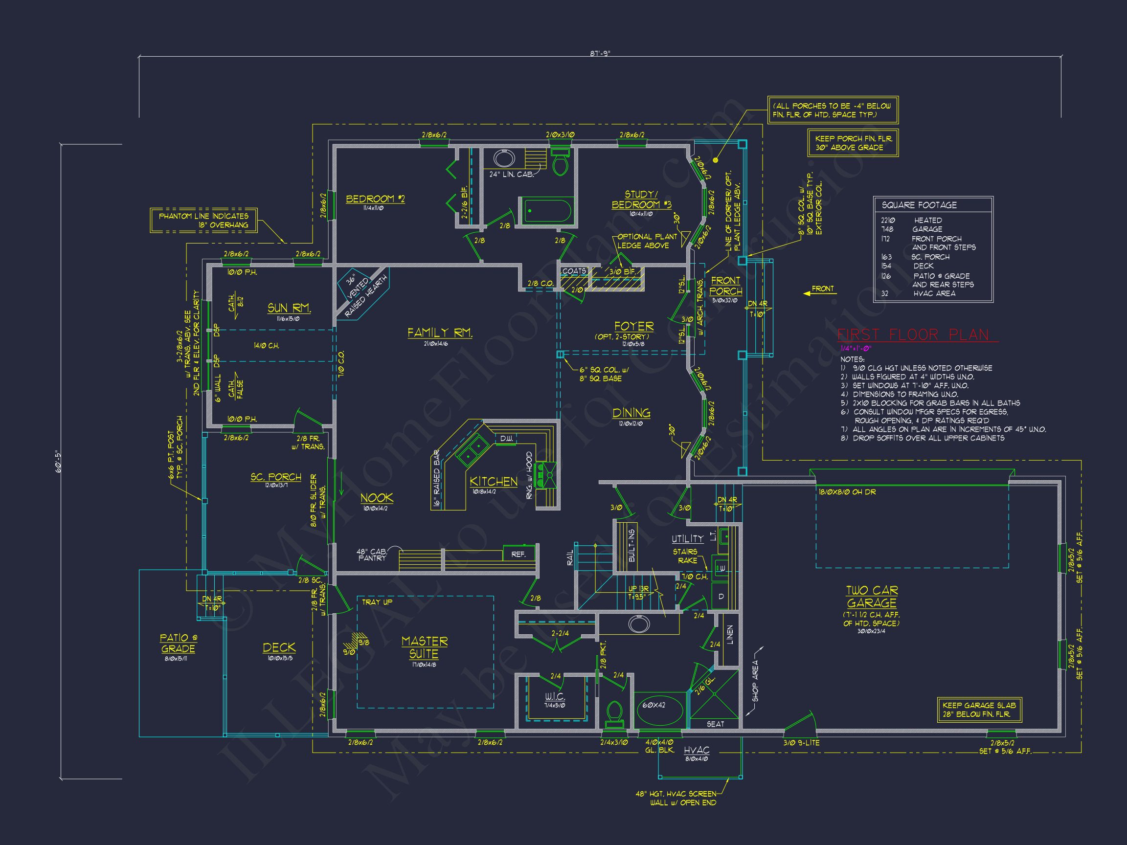 Spacious 2-Story house Plan with 3 Bedrooms and Bonus Room