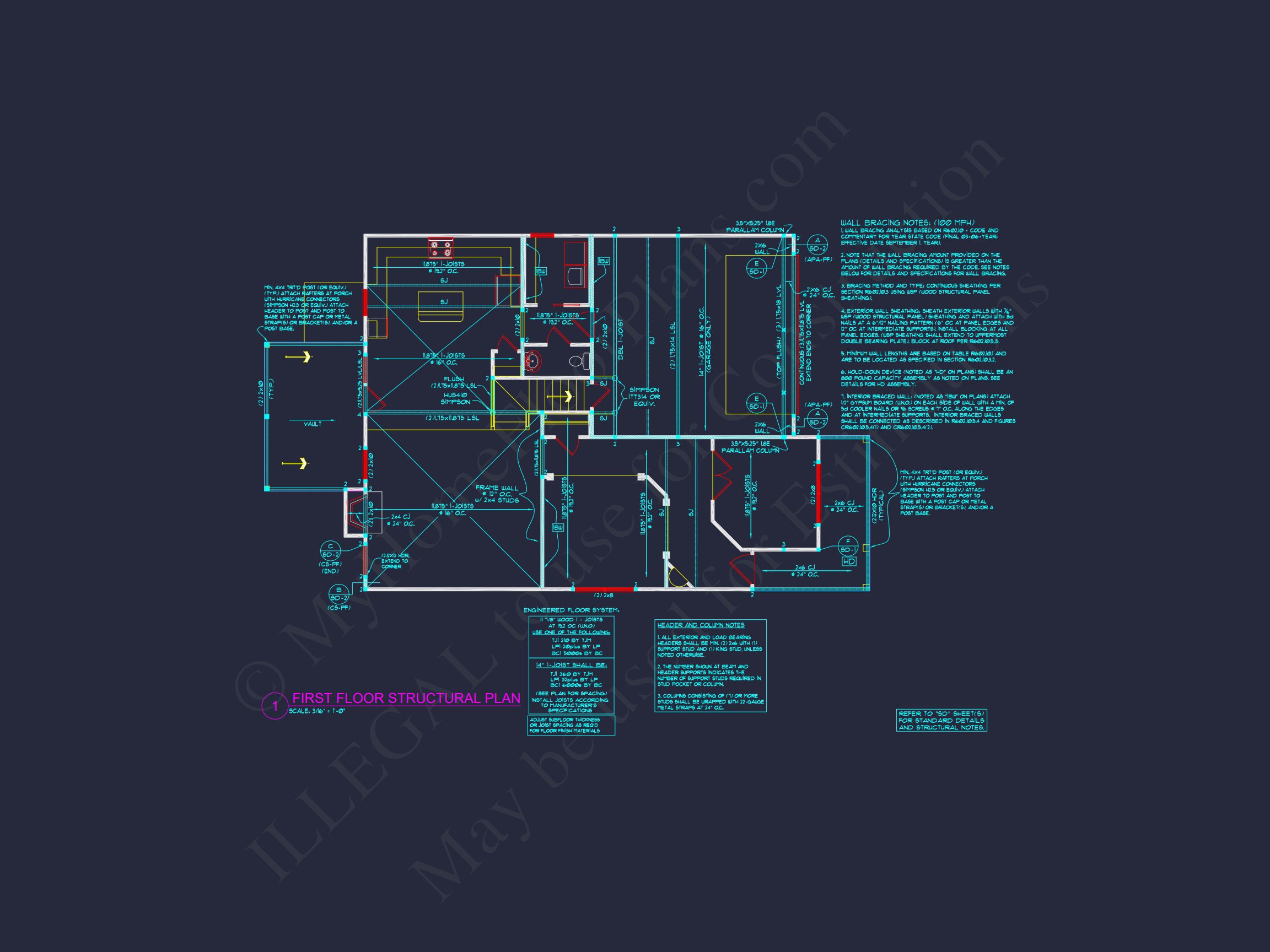 Spacious 2.5-Story house Plan with Open Floor CAD Designs