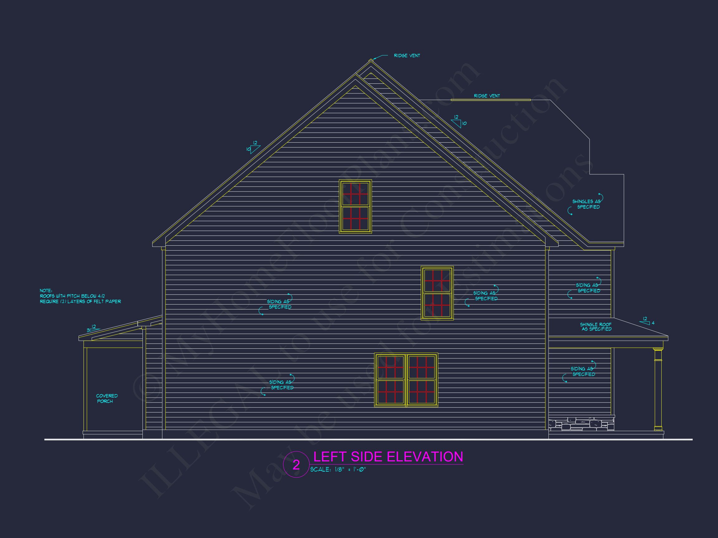 Spacious 2.5-Story house Plan with Open Floor CAD Designs