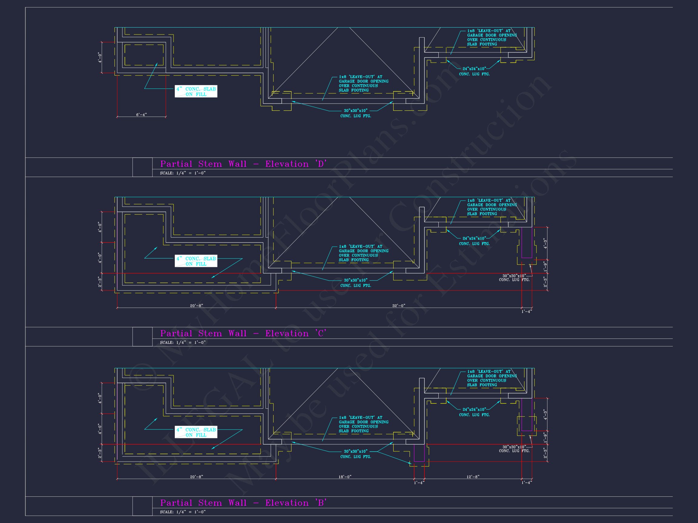 Spacious 3-Story house Plan with 4 Beds,3-Car Garage & CAD Designs