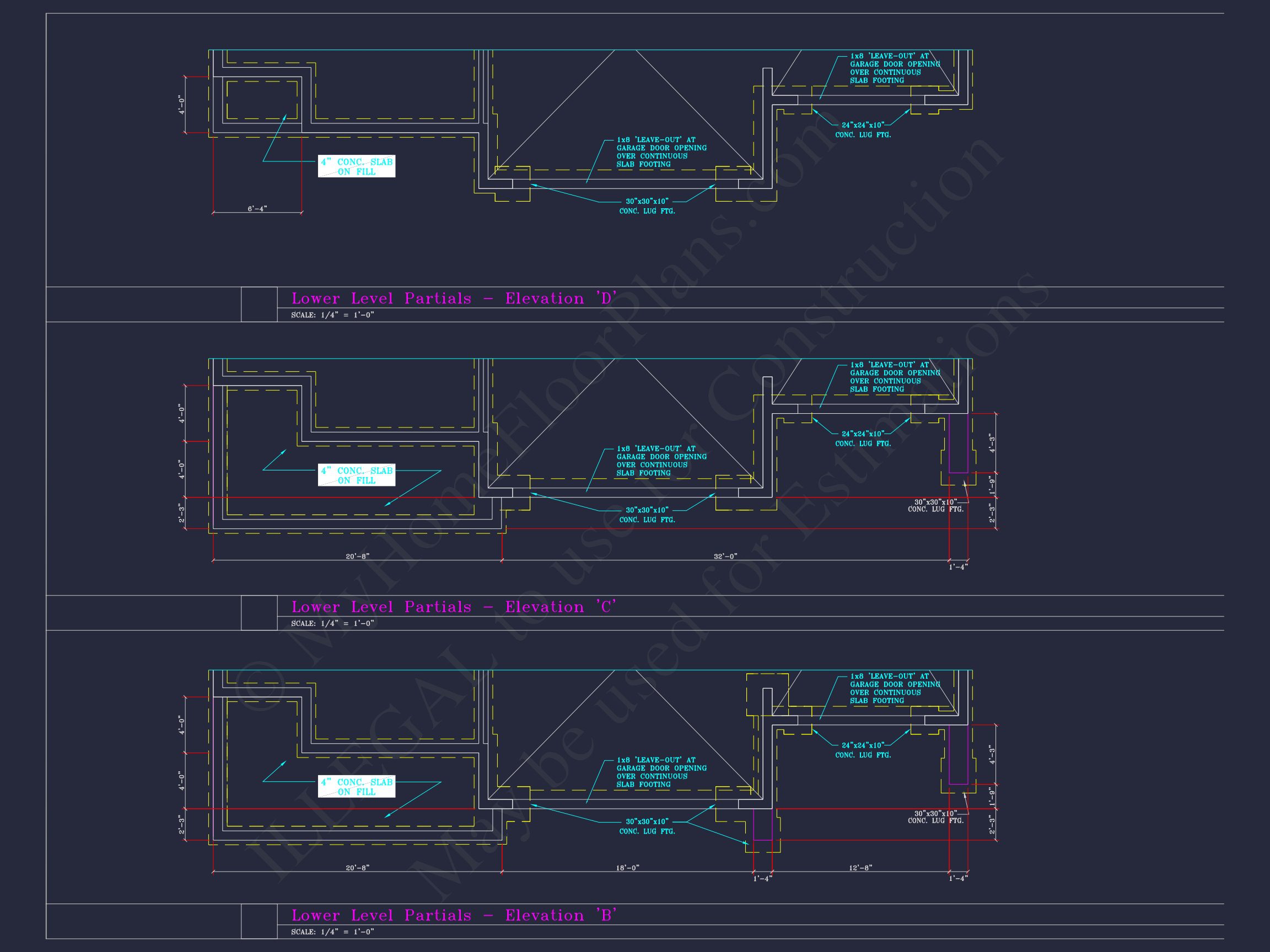 Spacious 3-Story house Plan with 4 Beds,3-Car Garage & CAD Designs