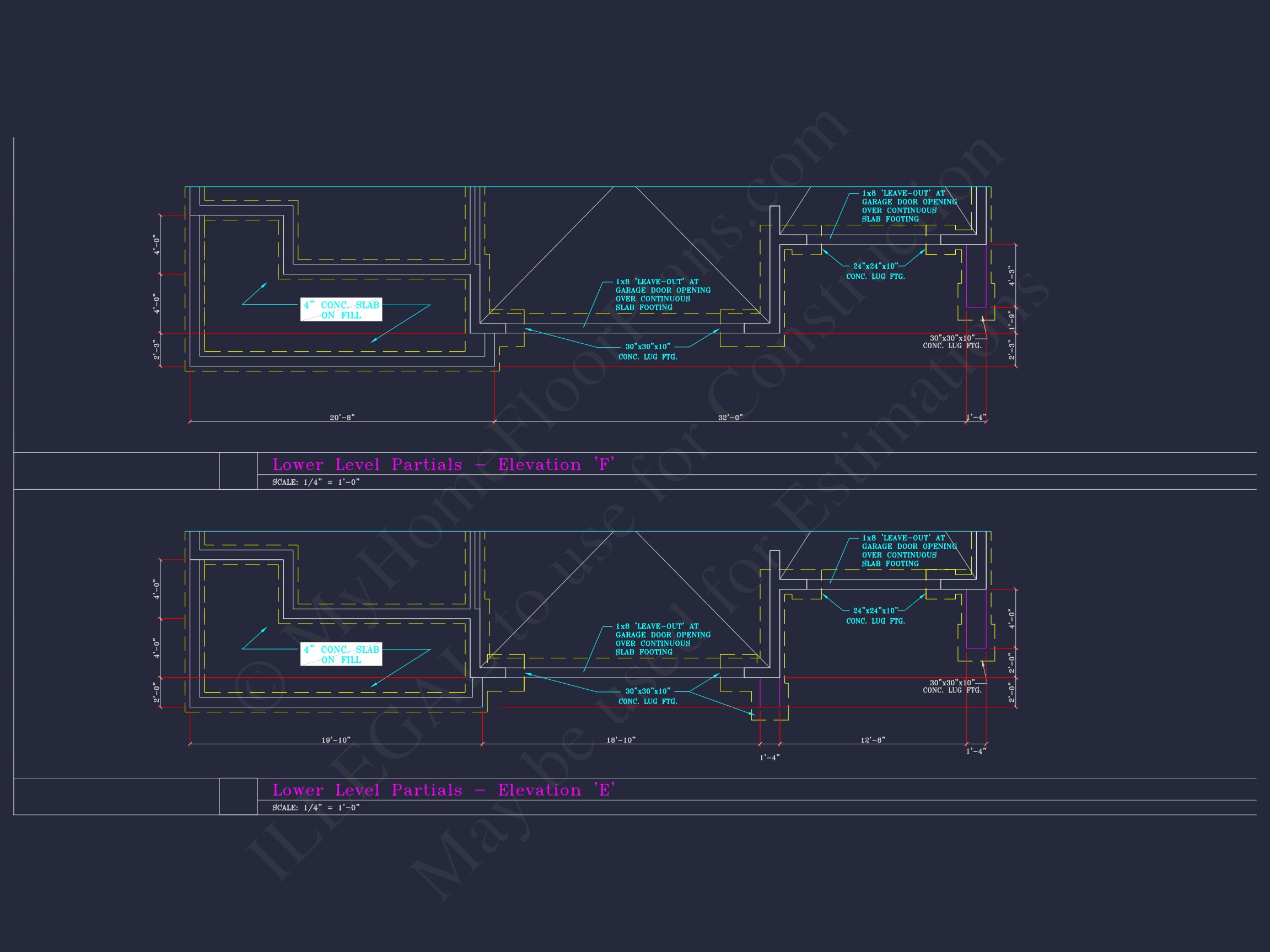 Spacious 3-Story house Plan with 4 Beds,3-Car Garage & CAD Designs