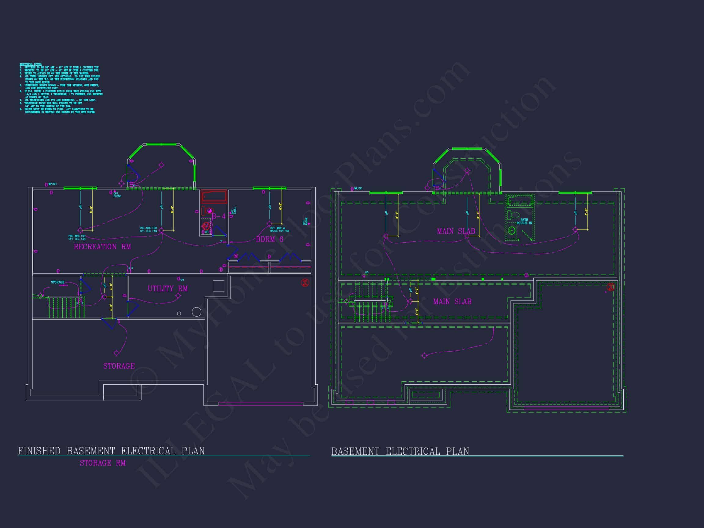 Spacious 4-Bedroom house Plan with CAD Blueprints and Modern Designs