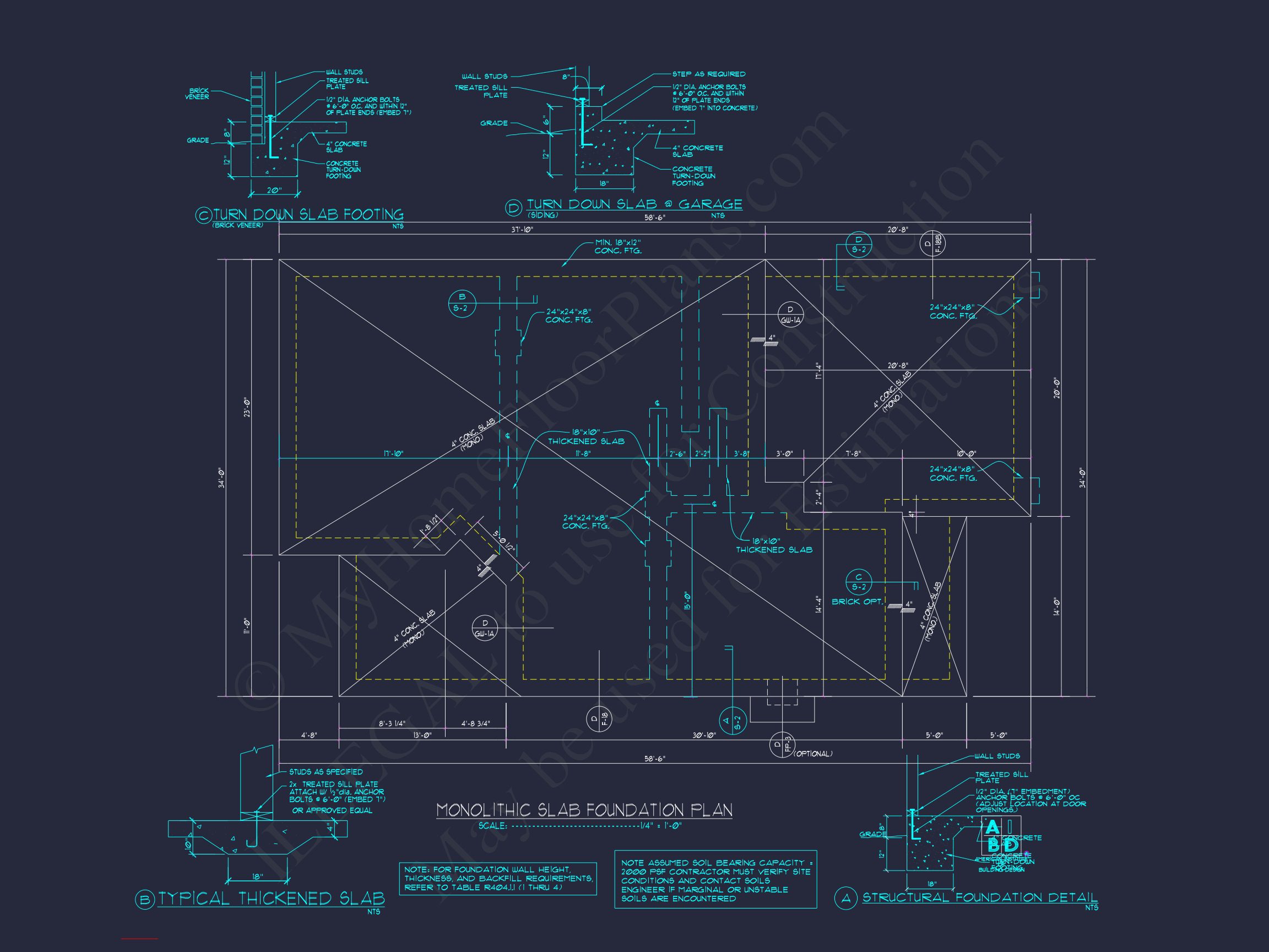 Spacious 4-Bedroom house Plan with CAD Designs and Floor Blueprints