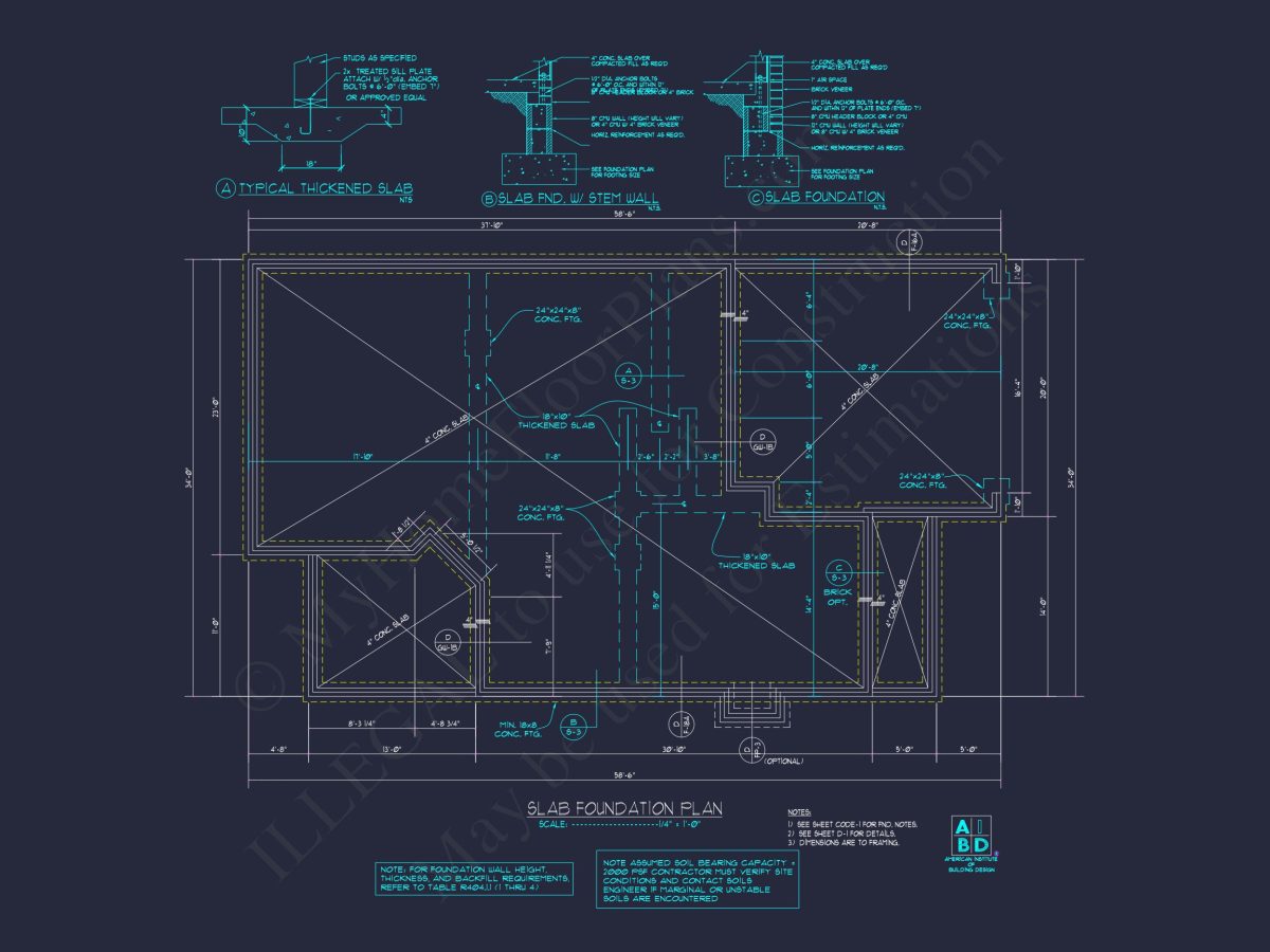 Spacious 4-Bedroom house Plan with CAD Designs and Floor Blueprints