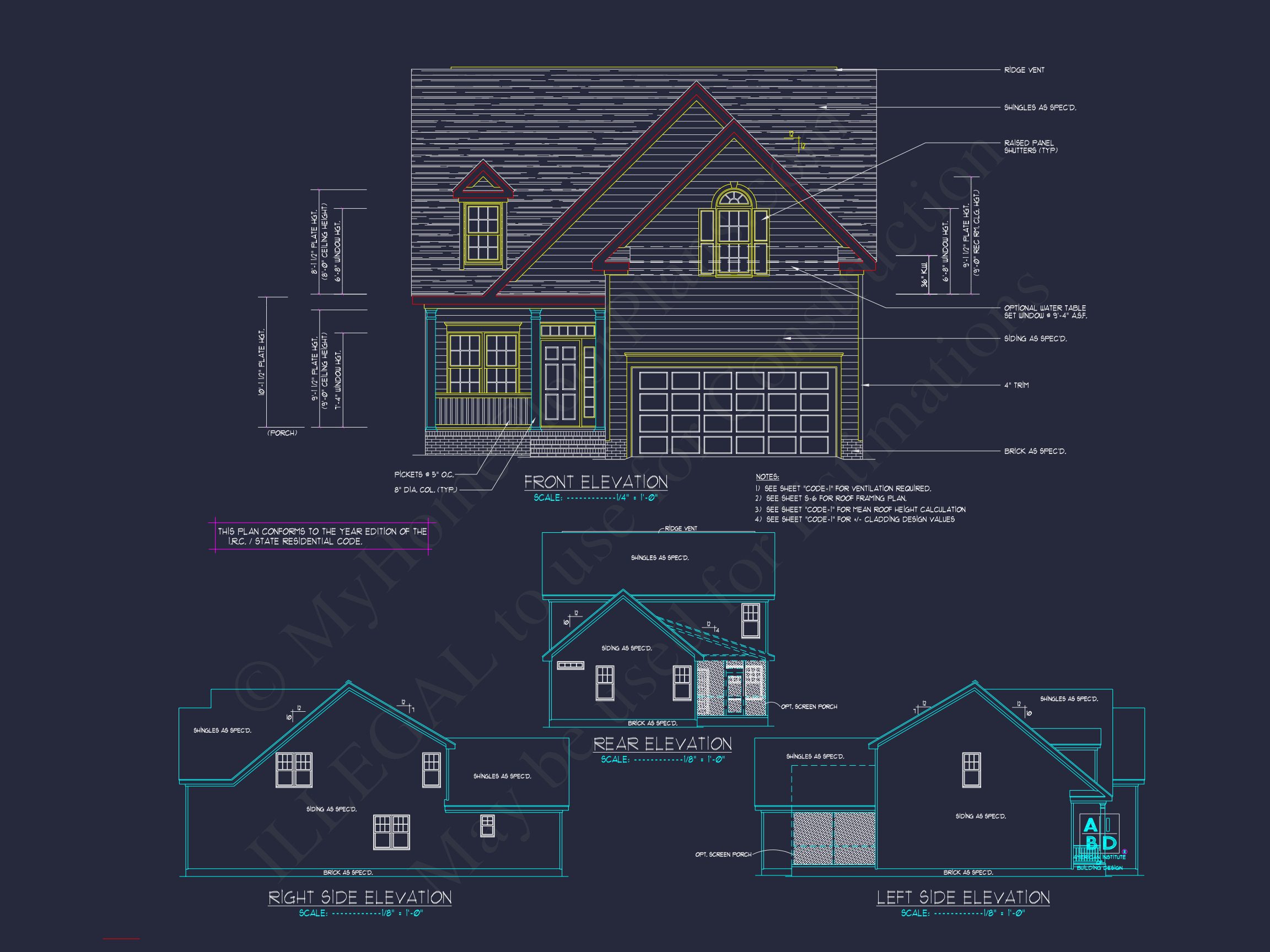 Spacious 4-Bedroom house Plan with CAD Designs and Floor Blueprints