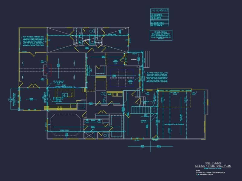 Spacious Craftsman house Plan with Modern Designs & CAD Blueprint