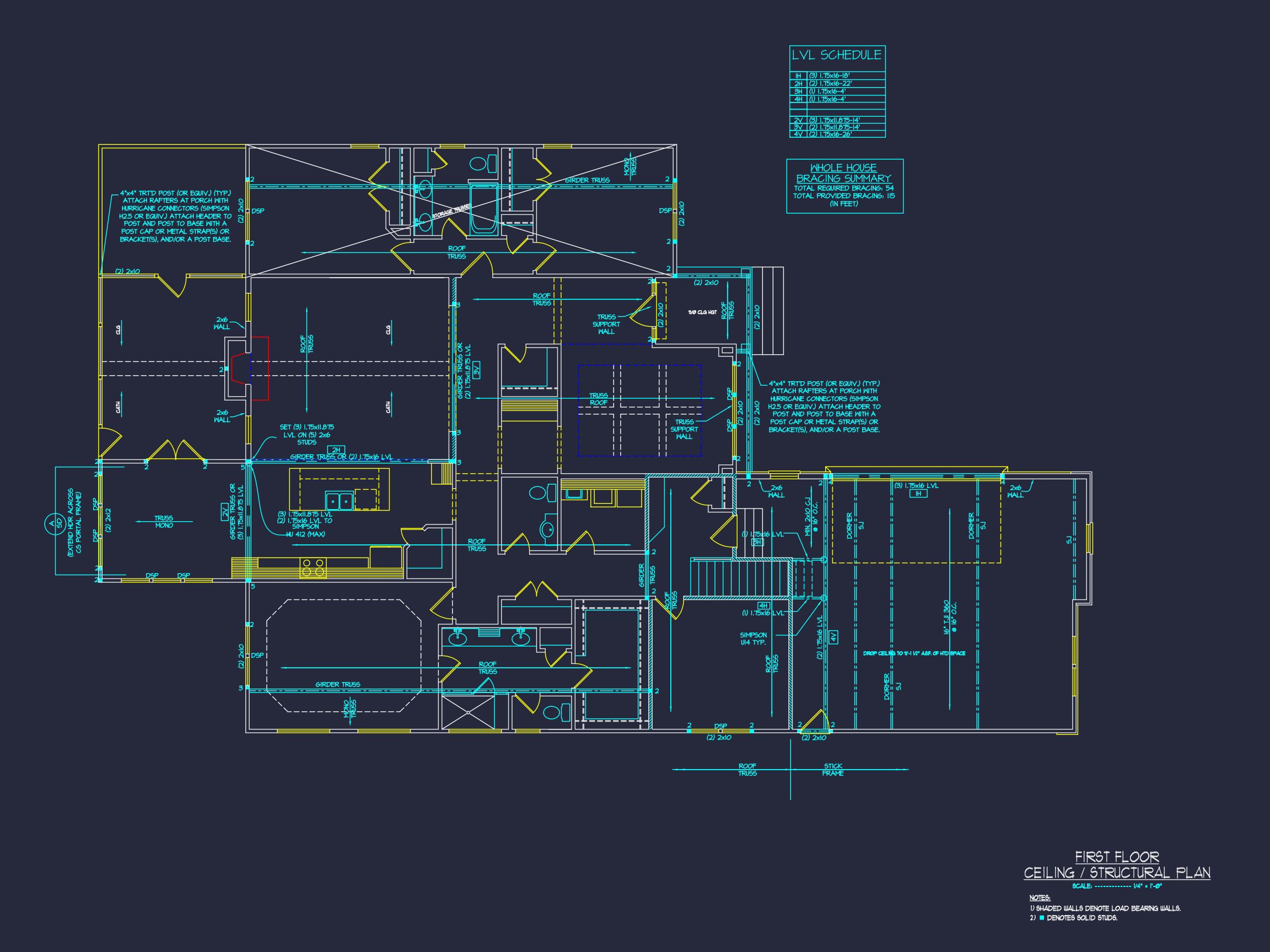 Spacious Craftsman house Plan with Modern Designs & CAD Blueprint
