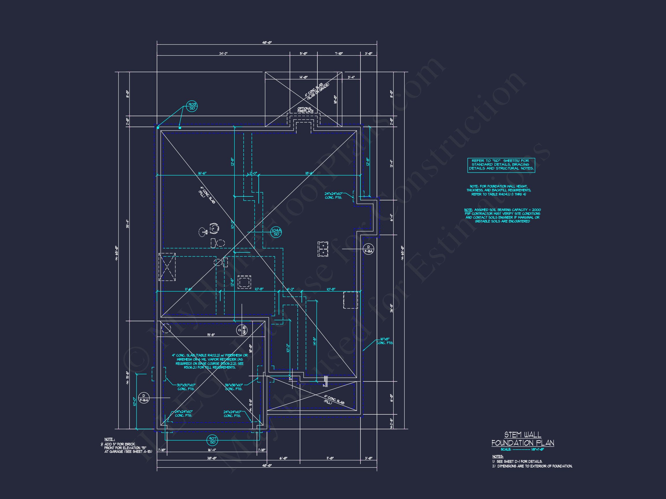 Spacious house Floor Plan with CAD Blueprints and Designs