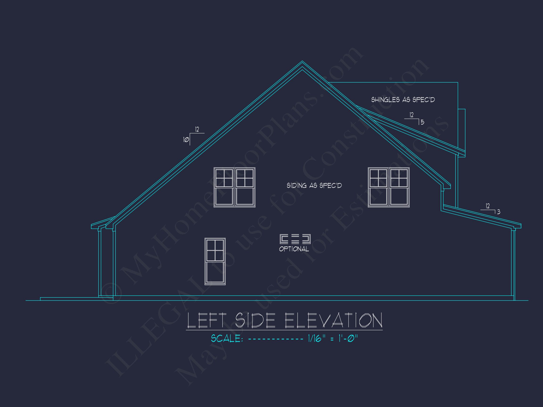 Spacious house Floor Plan with CAD Blueprints and Designs
