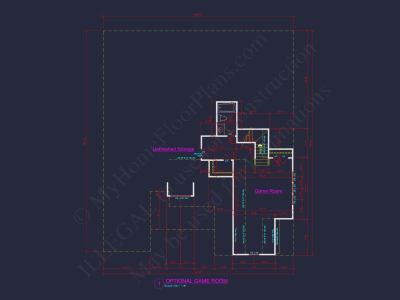 Spacious house Floor Plan with CAD Designs & Detailed Blueprint