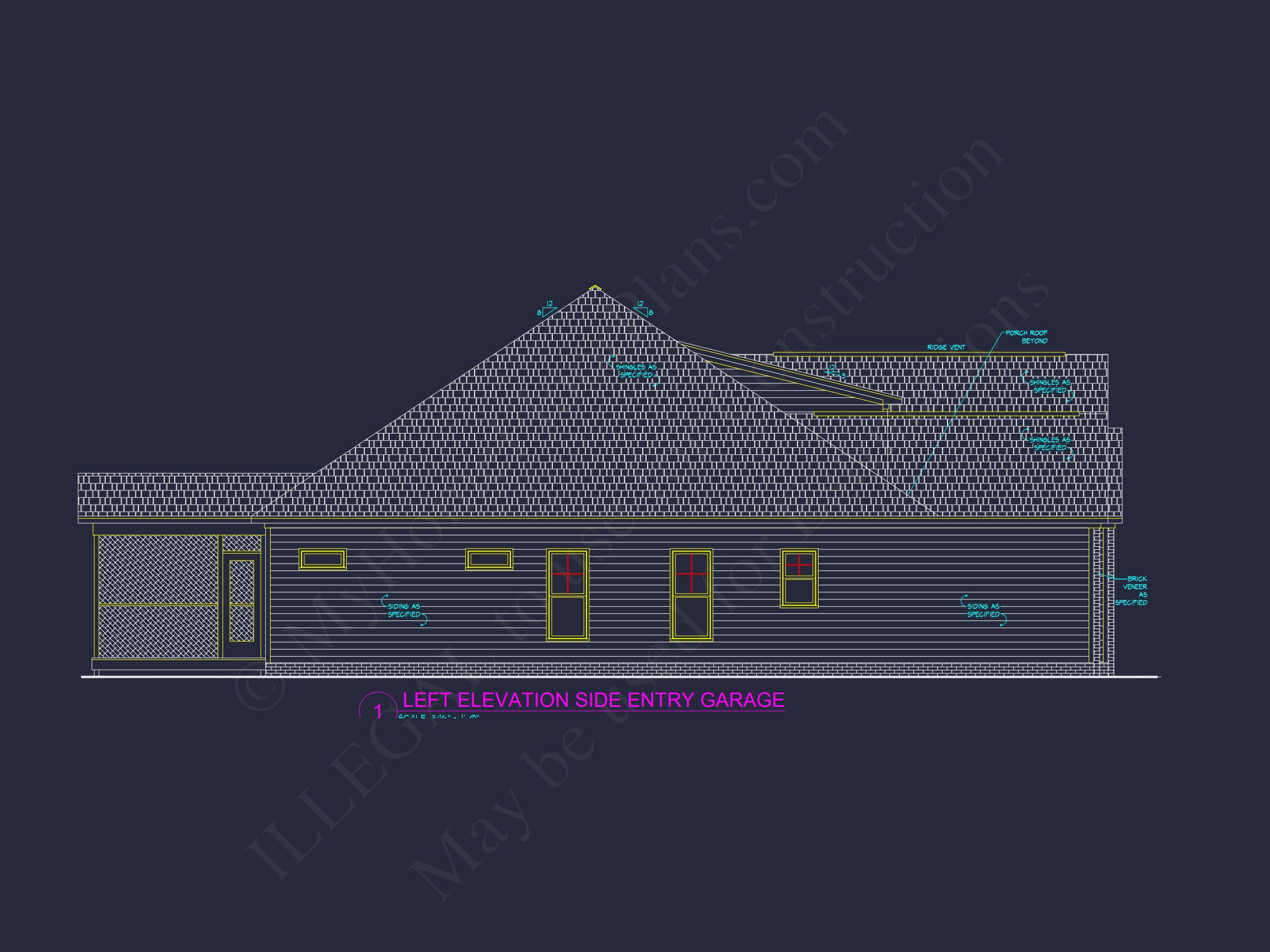 Spacious house Floor Plan with CAD Designs & Detailed Blueprint