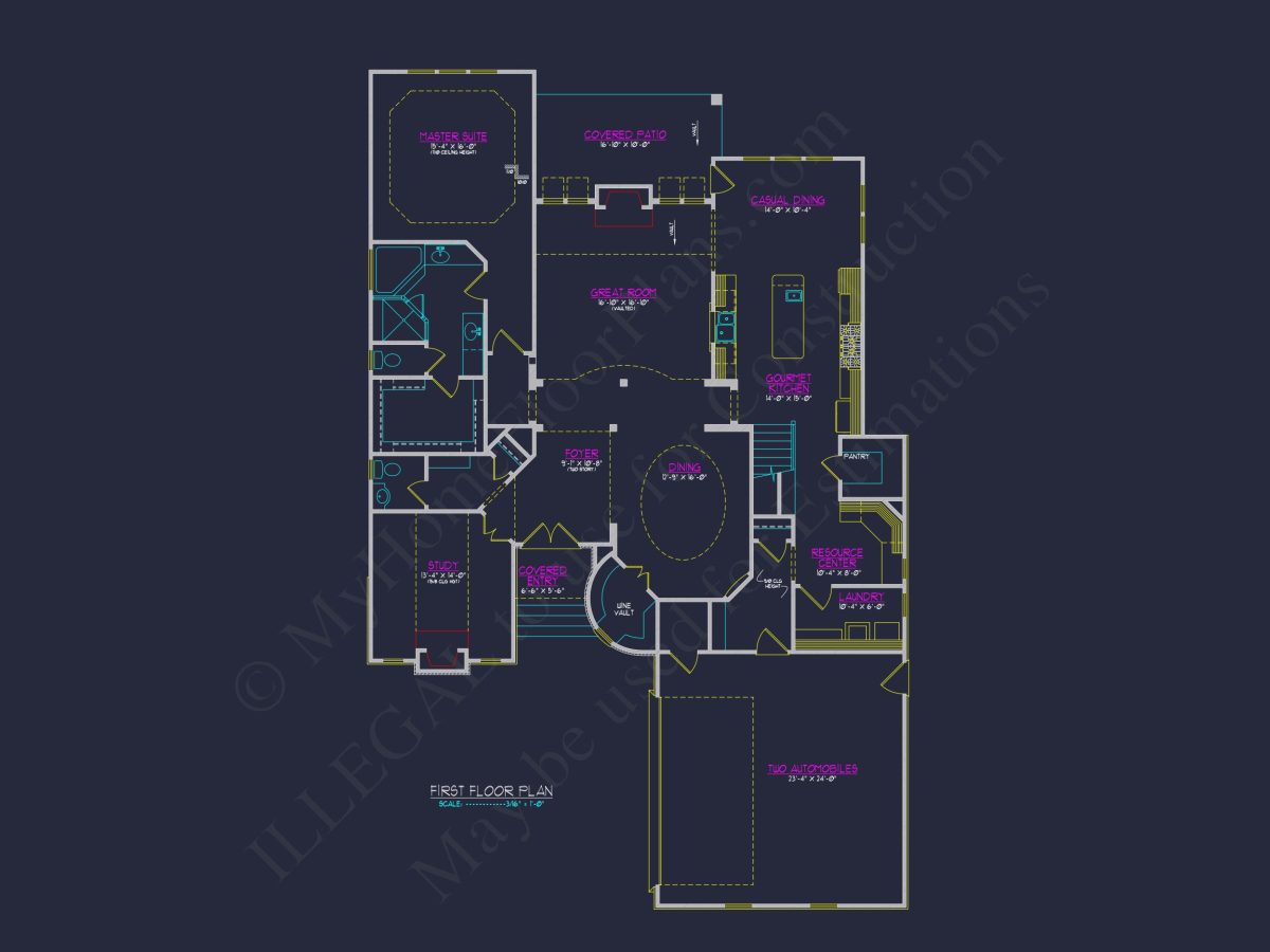 Spacious house Plan Featuring 3 Bedrooms, Blueprint & CAD