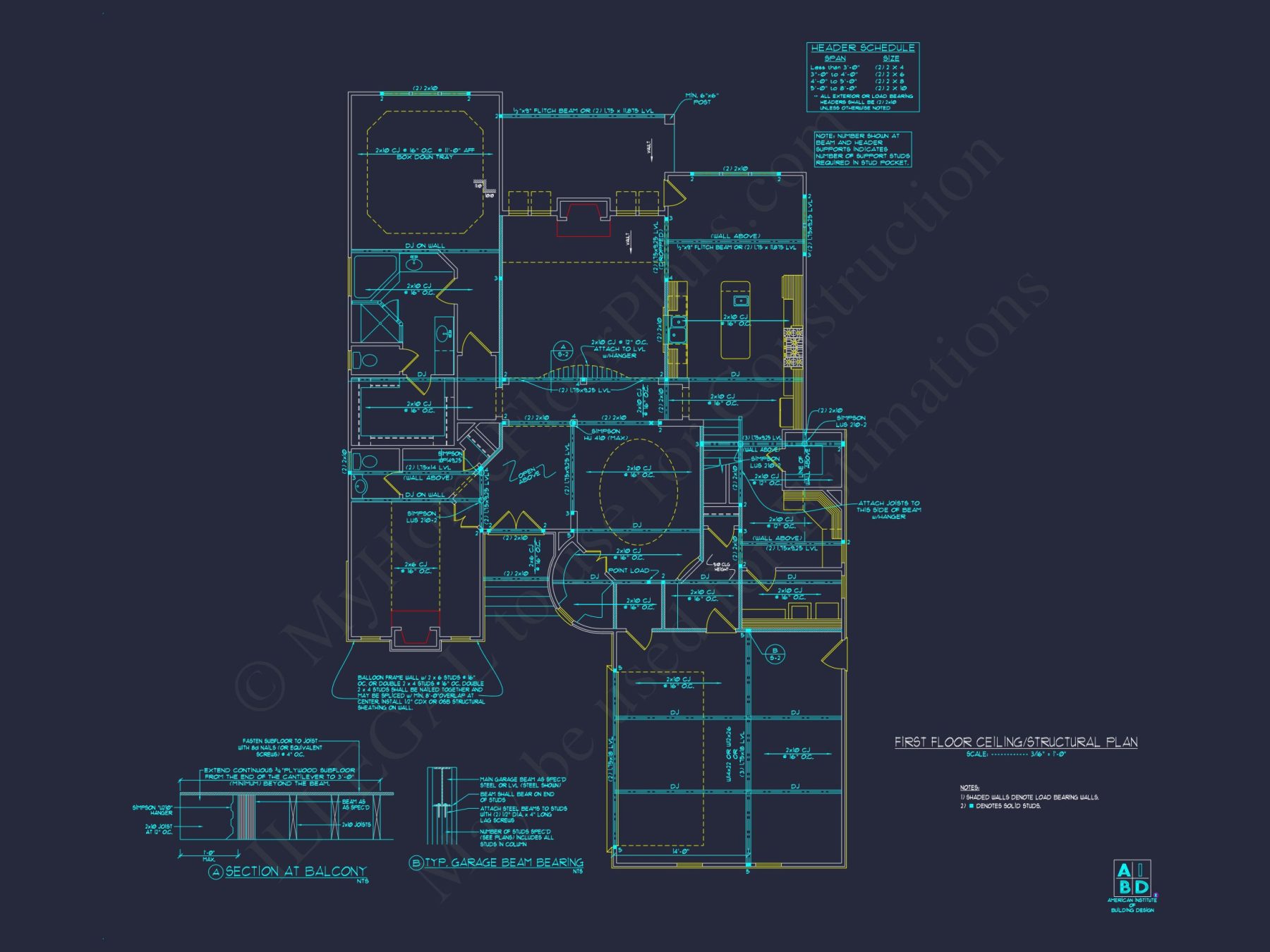 Spacious house Plan Featuring 3 Bedrooms, Blueprint & CAD