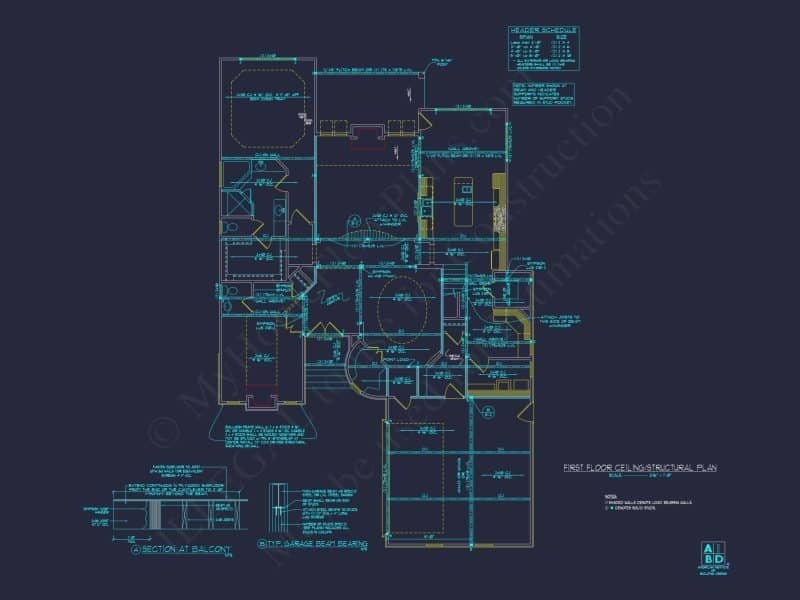 Spacious house Plan Featuring 3 Bedrooms, Blueprint & CAD