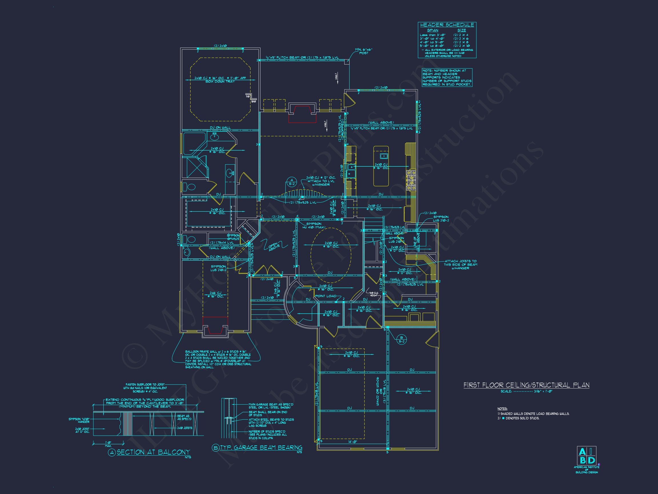 Spacious house Plan Featuring 3 Bedrooms,Blueprint & CAD