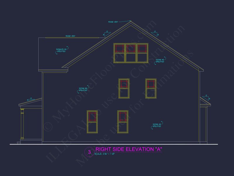 Spacious house Plan with CAD Designs & Architectural Blueprint