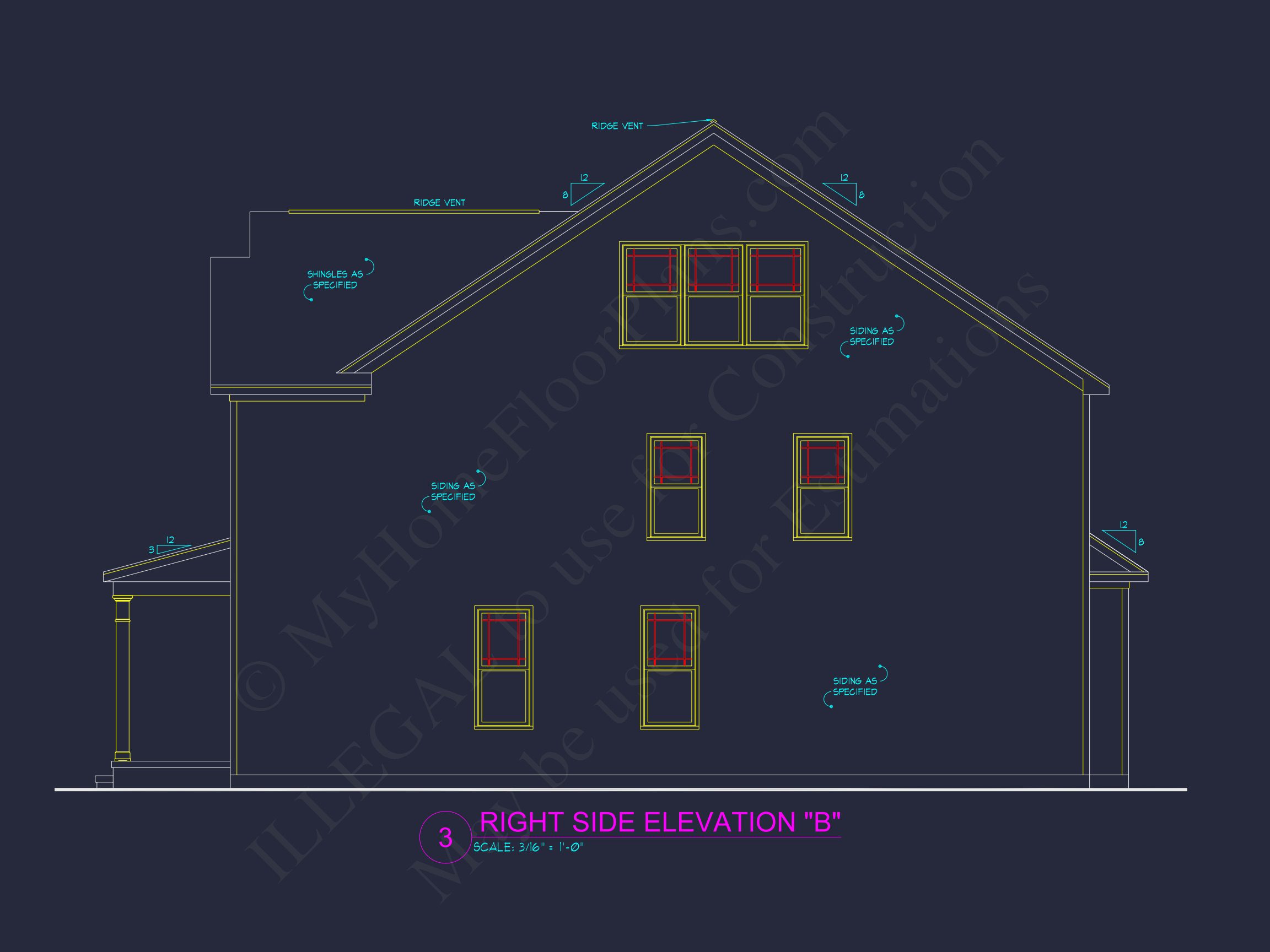 Spacious house Plan with CAD Designs & Architectural Blueprint
