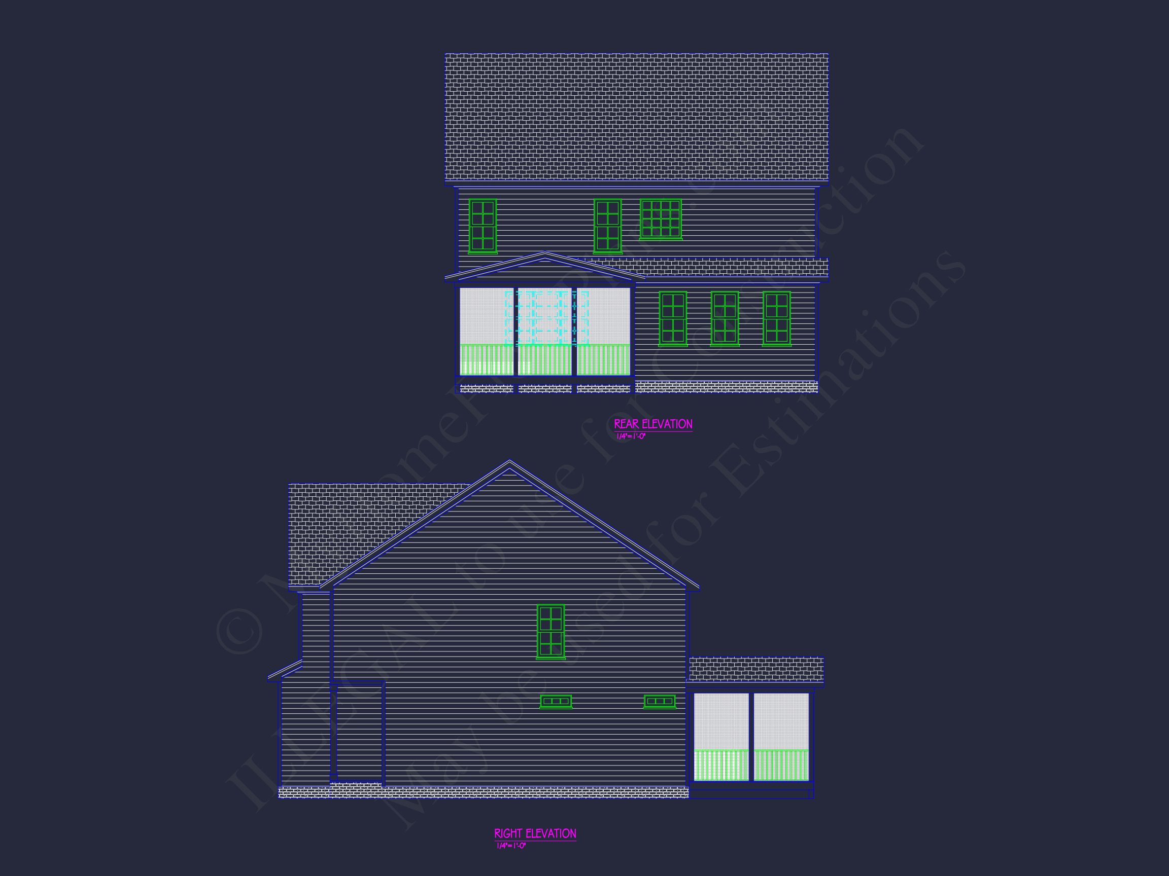 Stunning 2-Story house Plan with Detailed CAD Designs