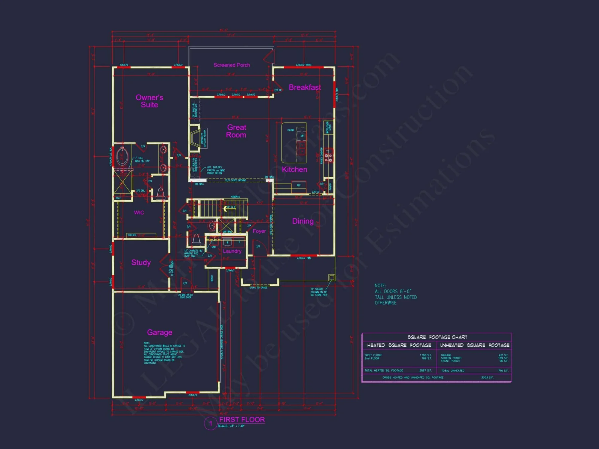 Stunning Craftsman house Plan with 3 Beds, 2 Baths, CAD Designs