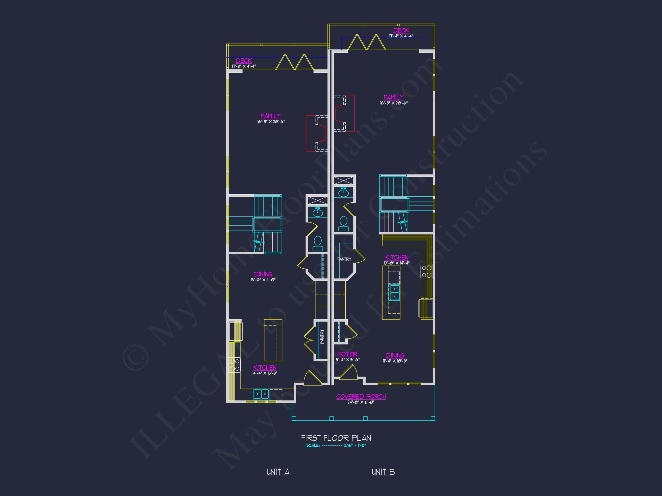 Stunning Duplex house Plan: Detailed Floor Plan and CAD Designs