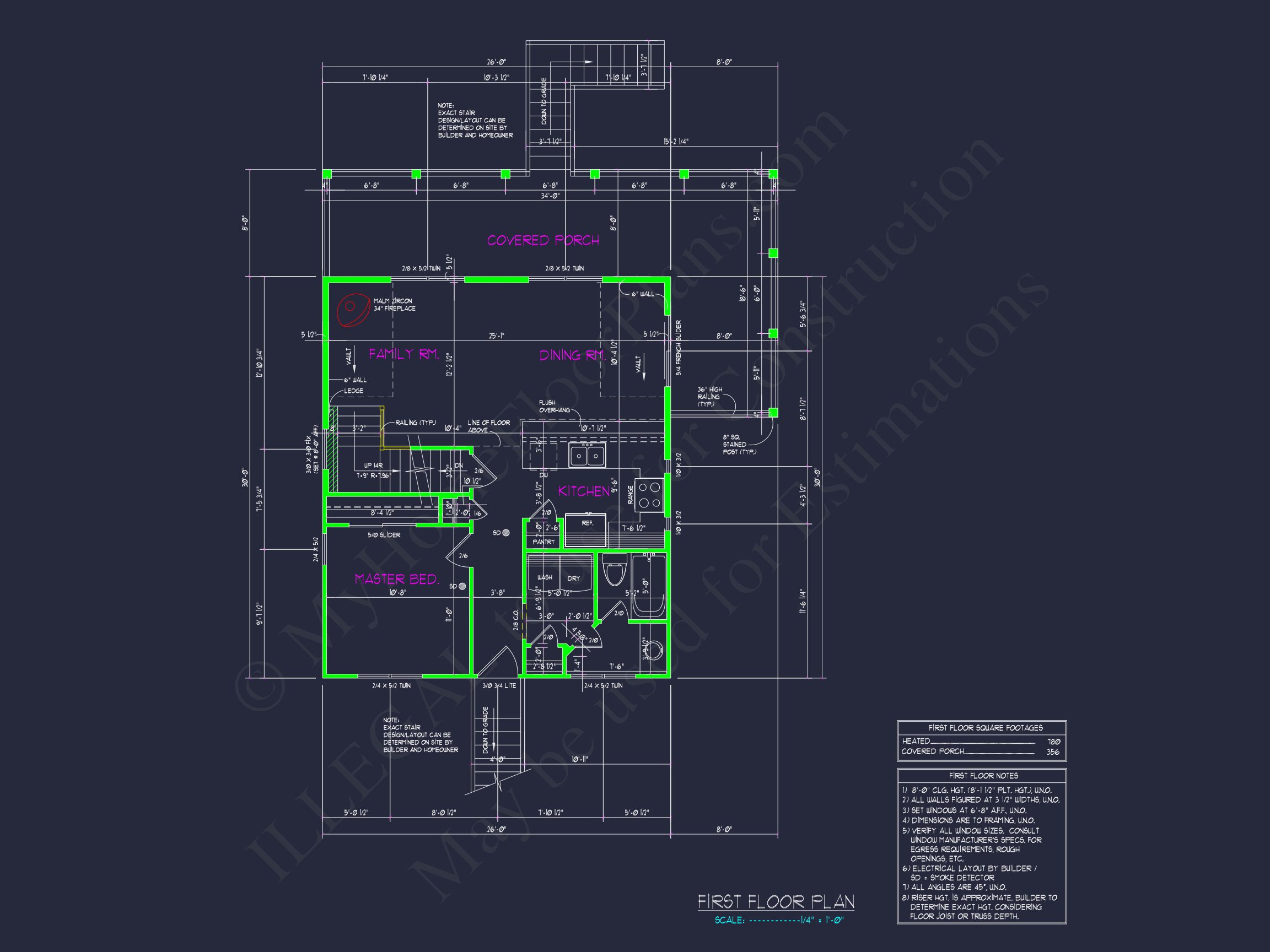 Stunning house Design with 4 Bedrooms and CAD Blueprints
