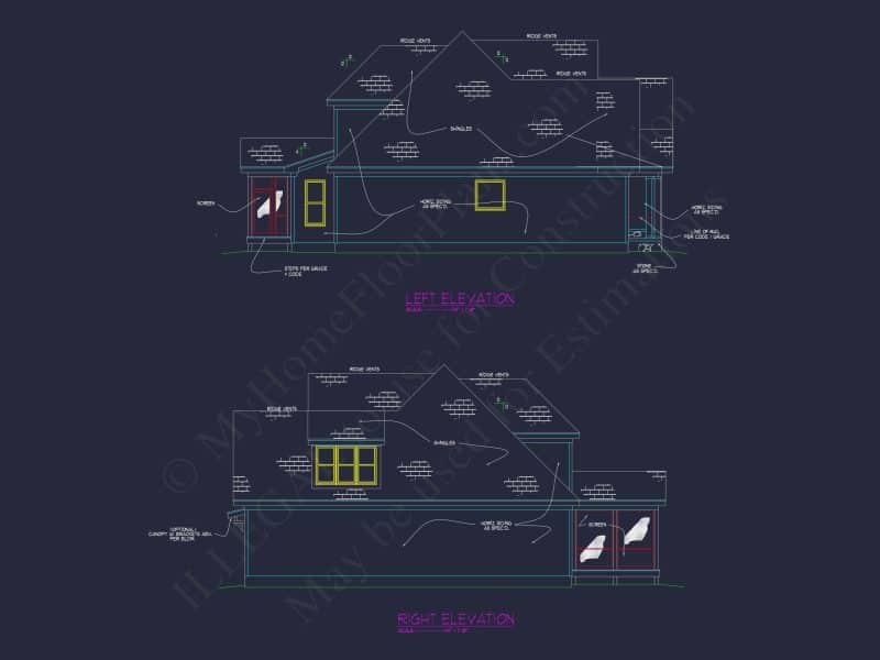 Stunning house Floor Plan: Architectural CAD & Designs
