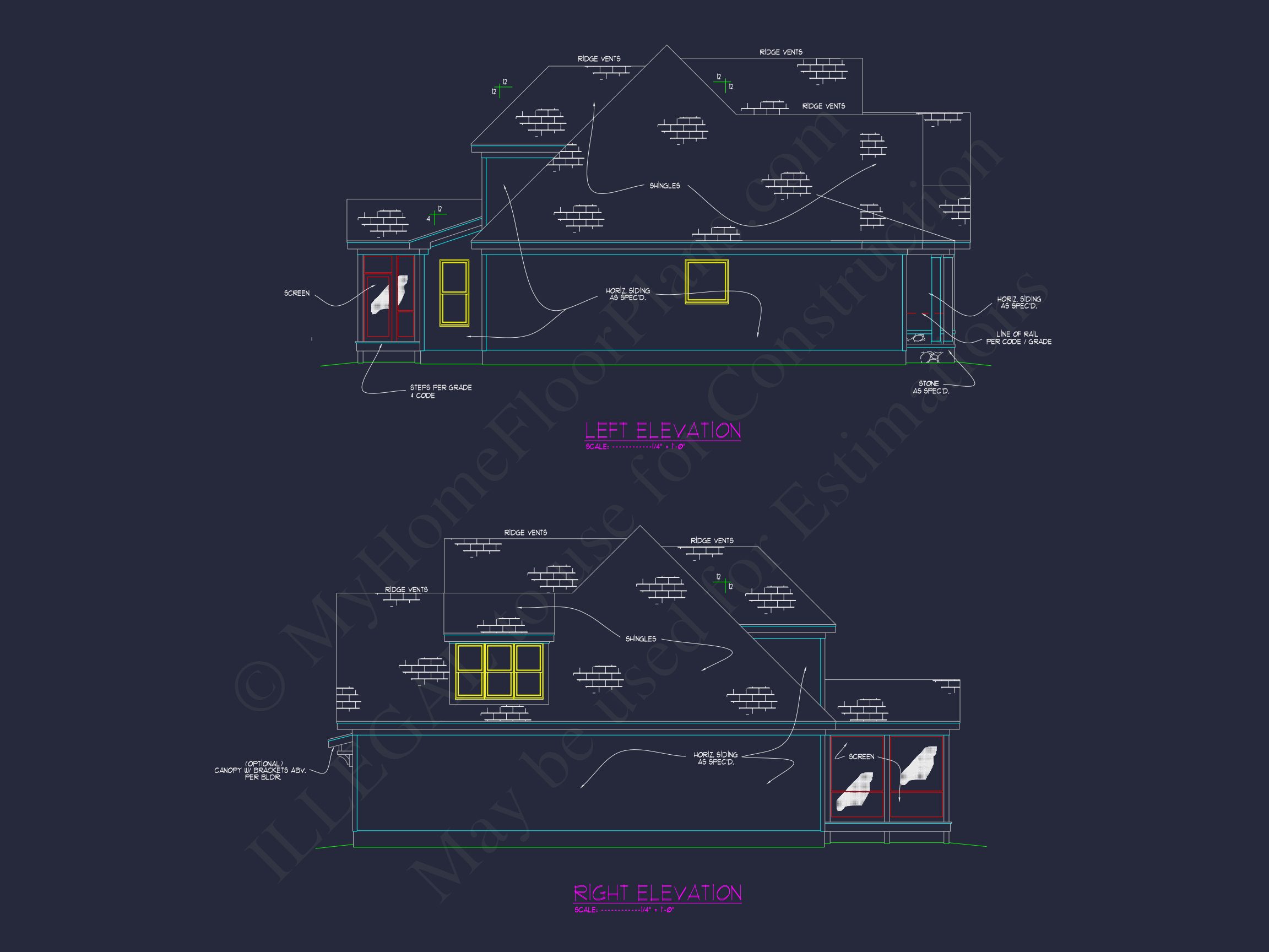 Stunning house Floor Plan: Architectural CAD & Designs