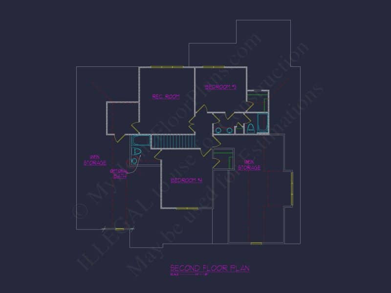 Stunning house Floor Plan: Architectural CAD & Designs