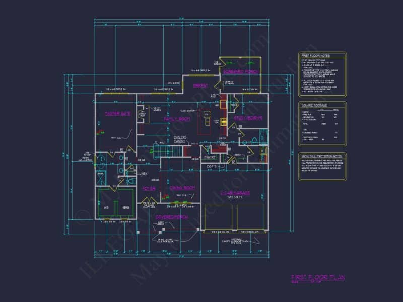 Stunning house Floor Plan: Architectural CAD & Designs