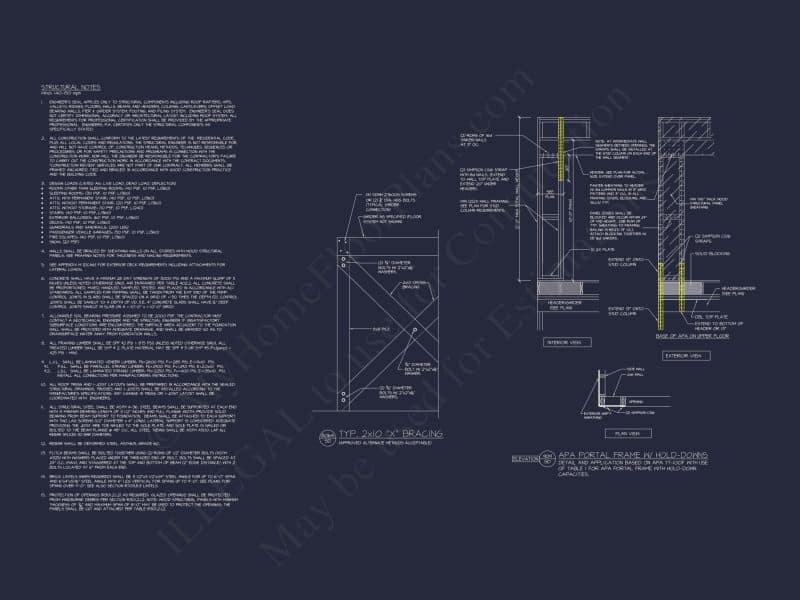 Stylish Beach house Floor Plan with CAD Designs and Blueprint