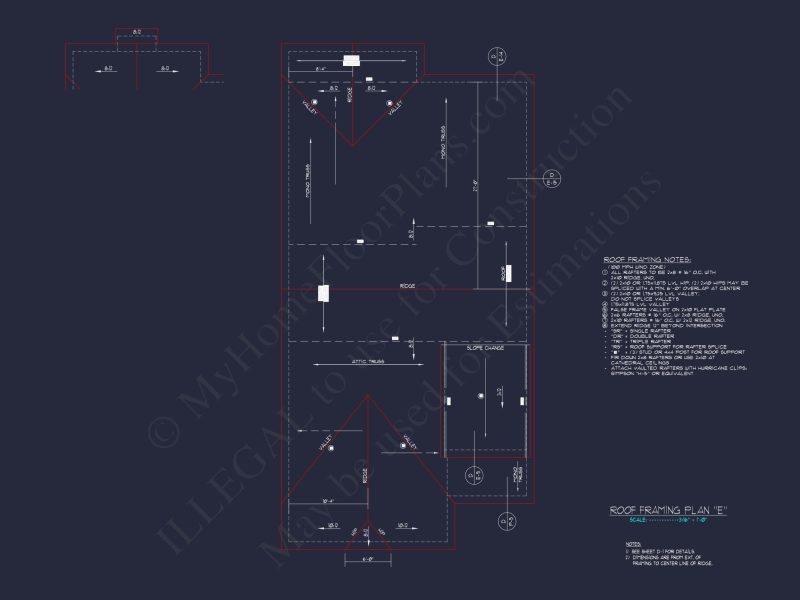 Stylish house Plan: 3-Bedroom CAD Floor Designs & Blueprint