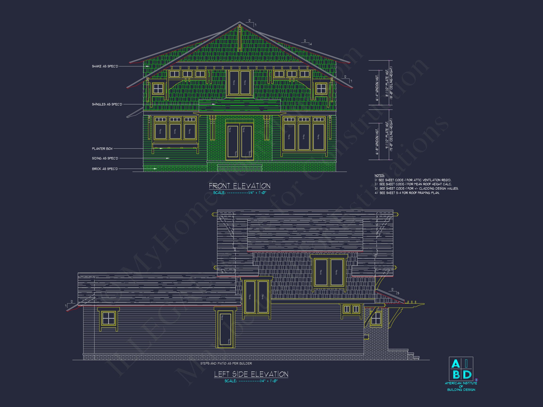Stylish house Plan With 2 Floors,CAD Designs & Blueprints