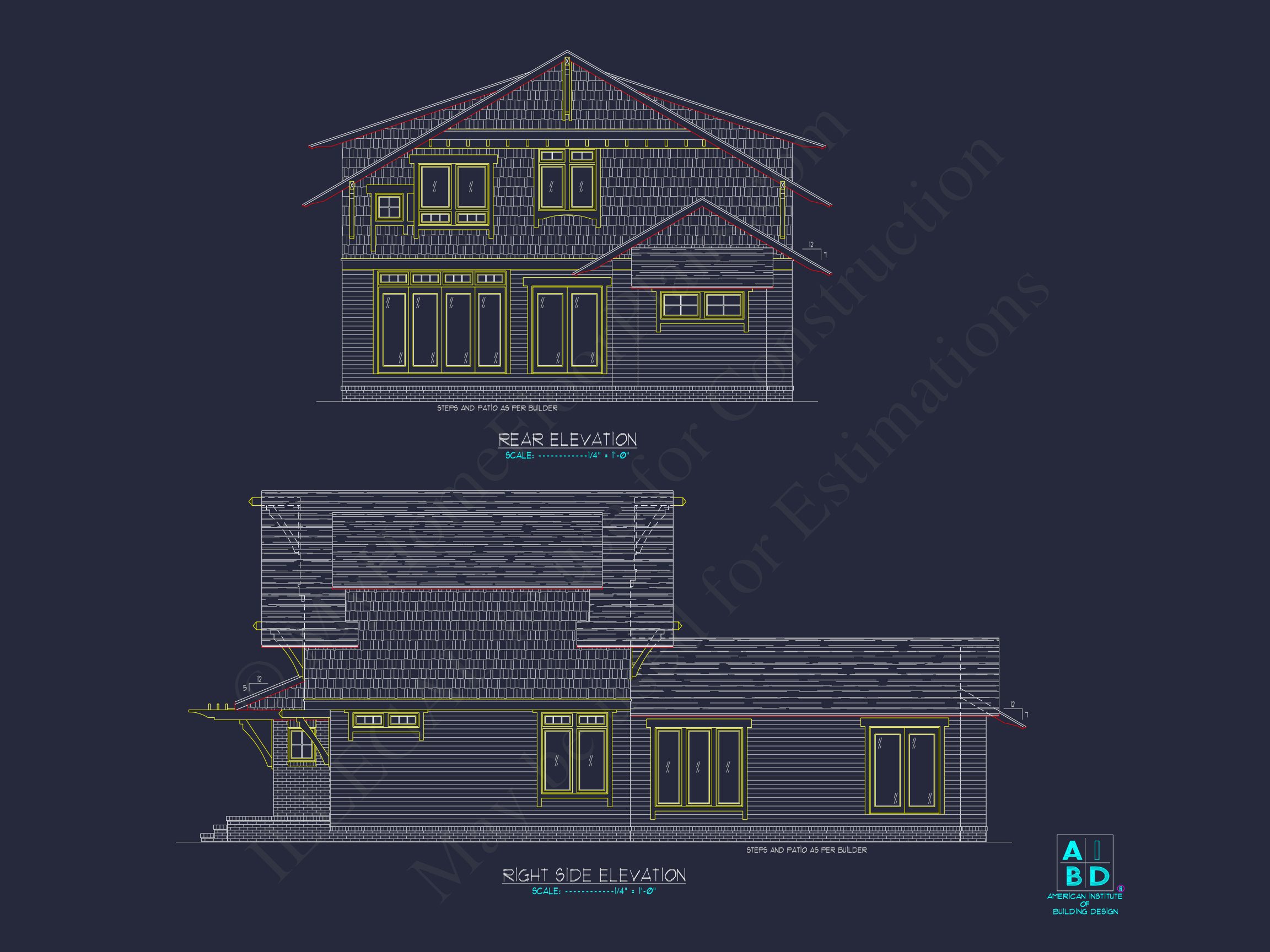 Stylish house Plan With 2 Floors,CAD Designs & Blueprints