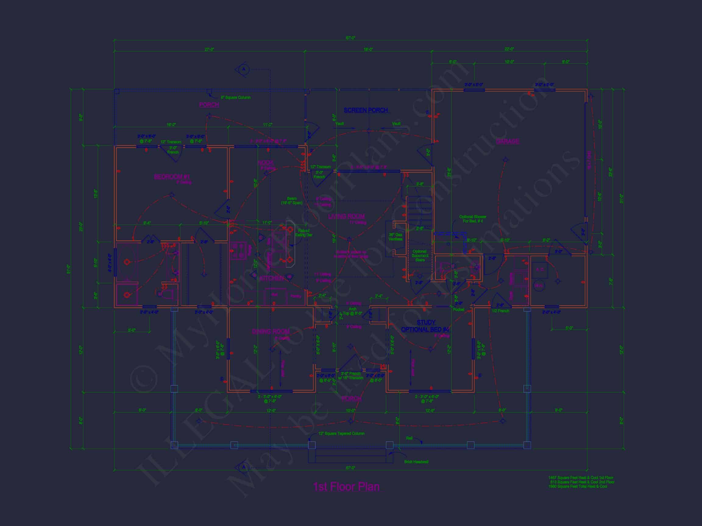 Stylish house Plan with Bedroom Floors,CAD Blueprints,Designs