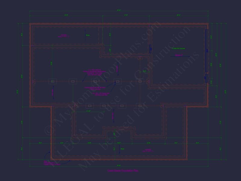 Stylish house Plan with Bedroom Floors, CAD Blueprints, Designs