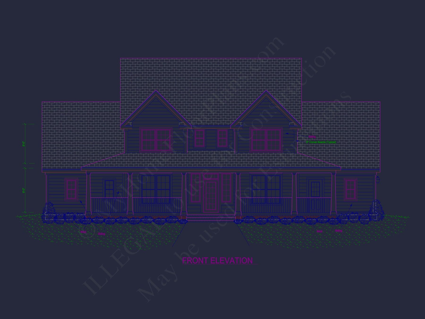 Stylish house Plan with Bedroom Floors, CAD Blueprints, Designs