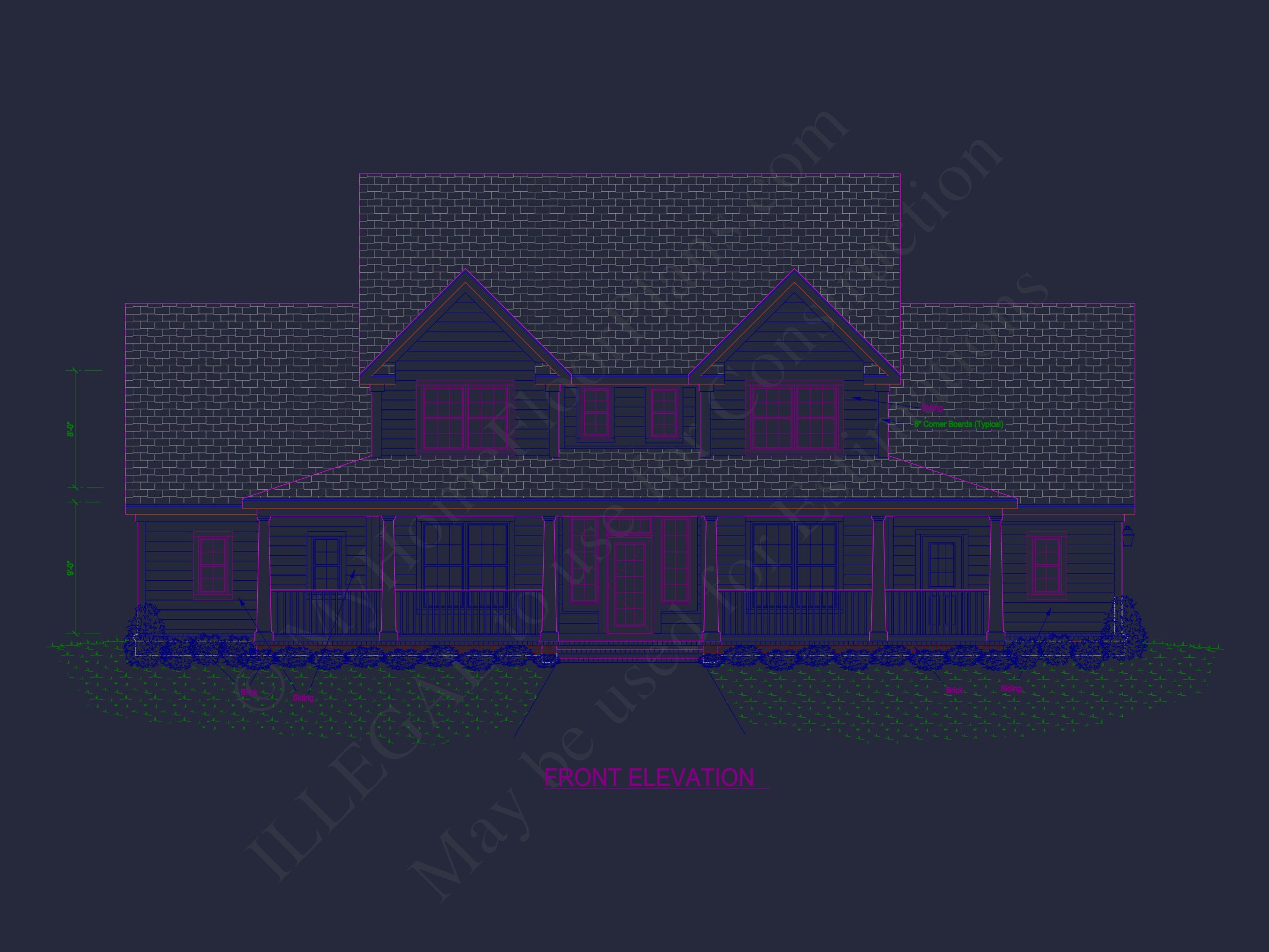 Stylish house Plan with Bedroom Floors,CAD Blueprints,Designs