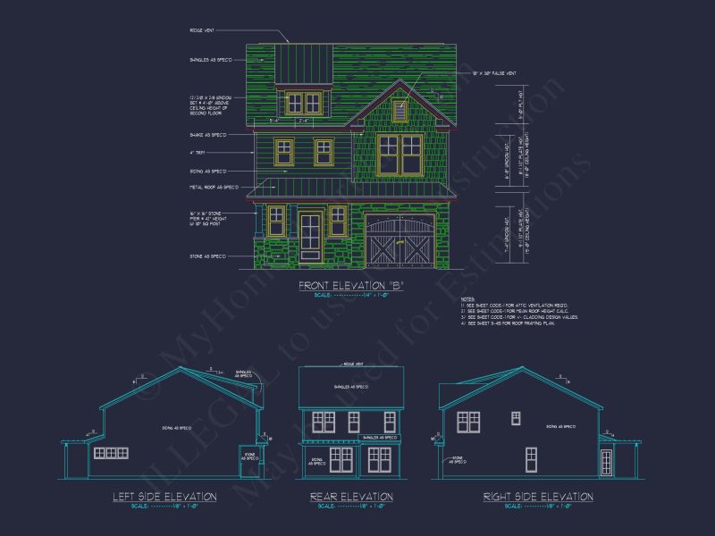 Stylish house Plan with Modern Floor Plan and CAD Designs