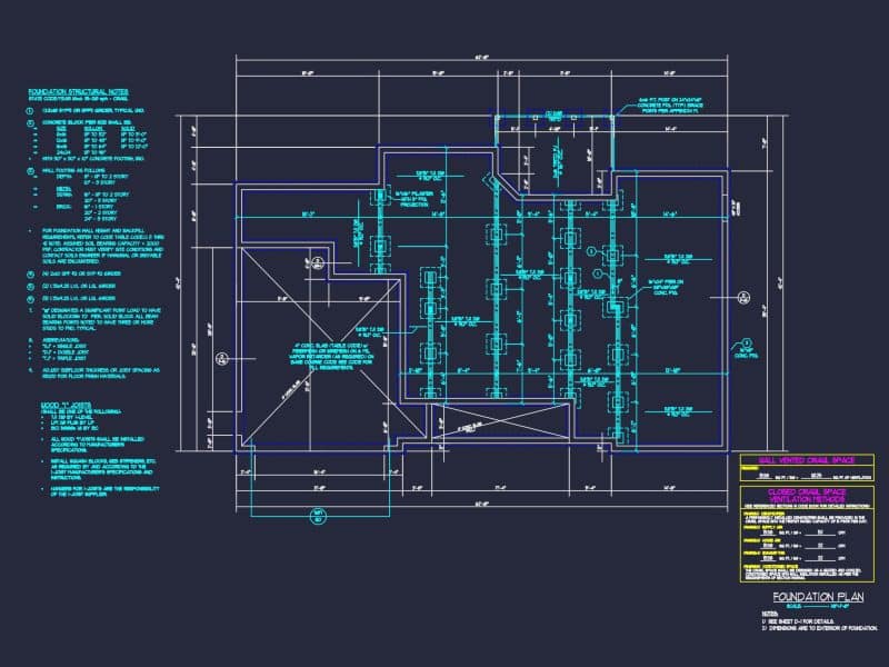 CAD Architecture Blueprint