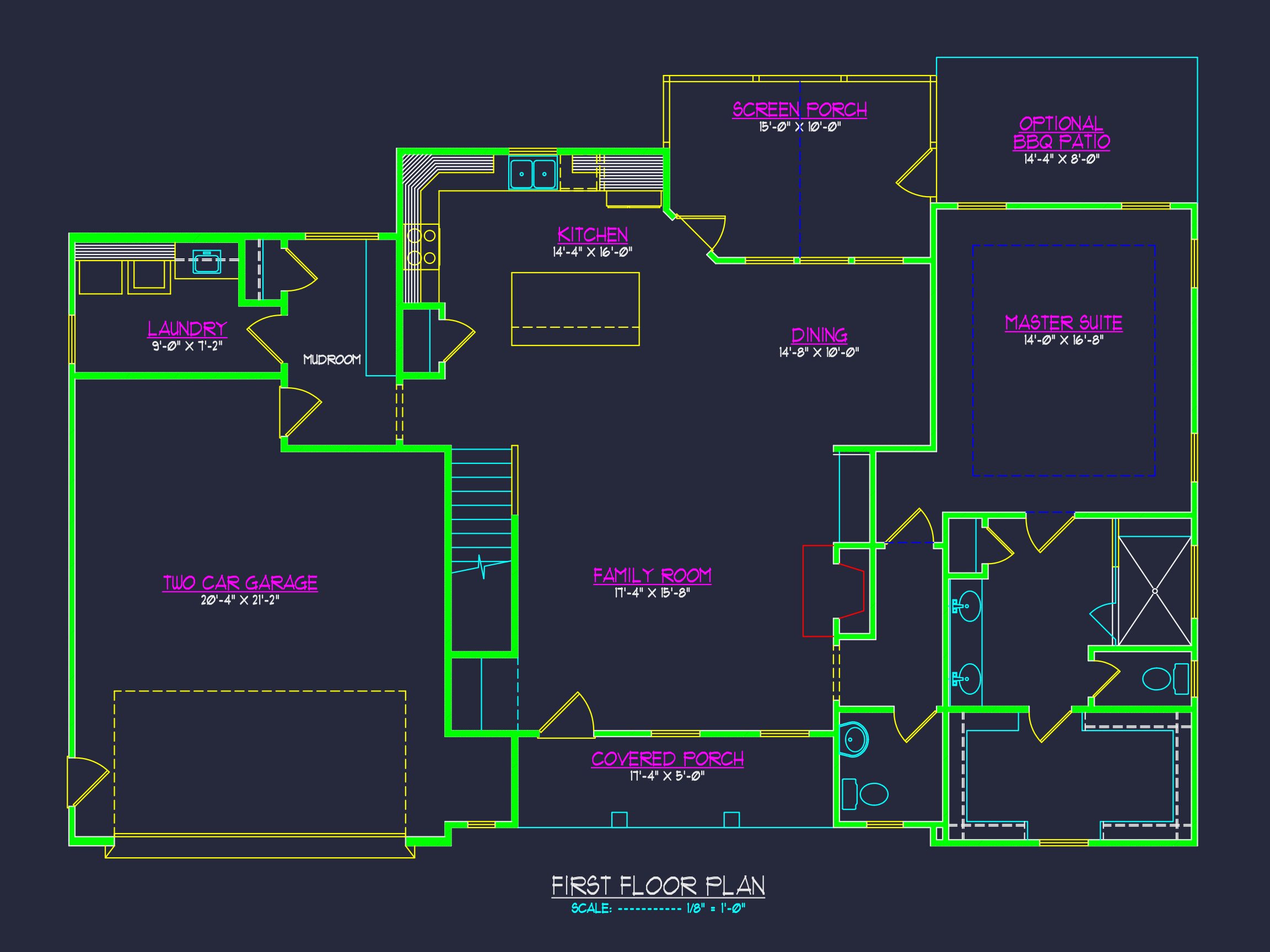 CAD Architecture Blueprint