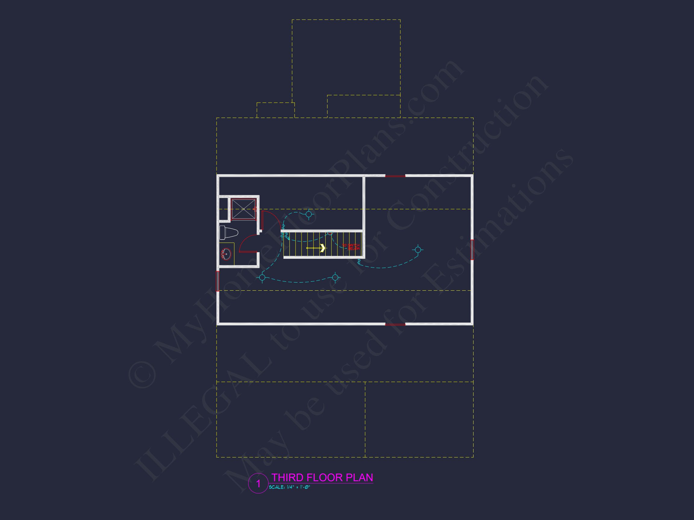 "Suburban modern house with spacious floor layout and CAD design blueprints"