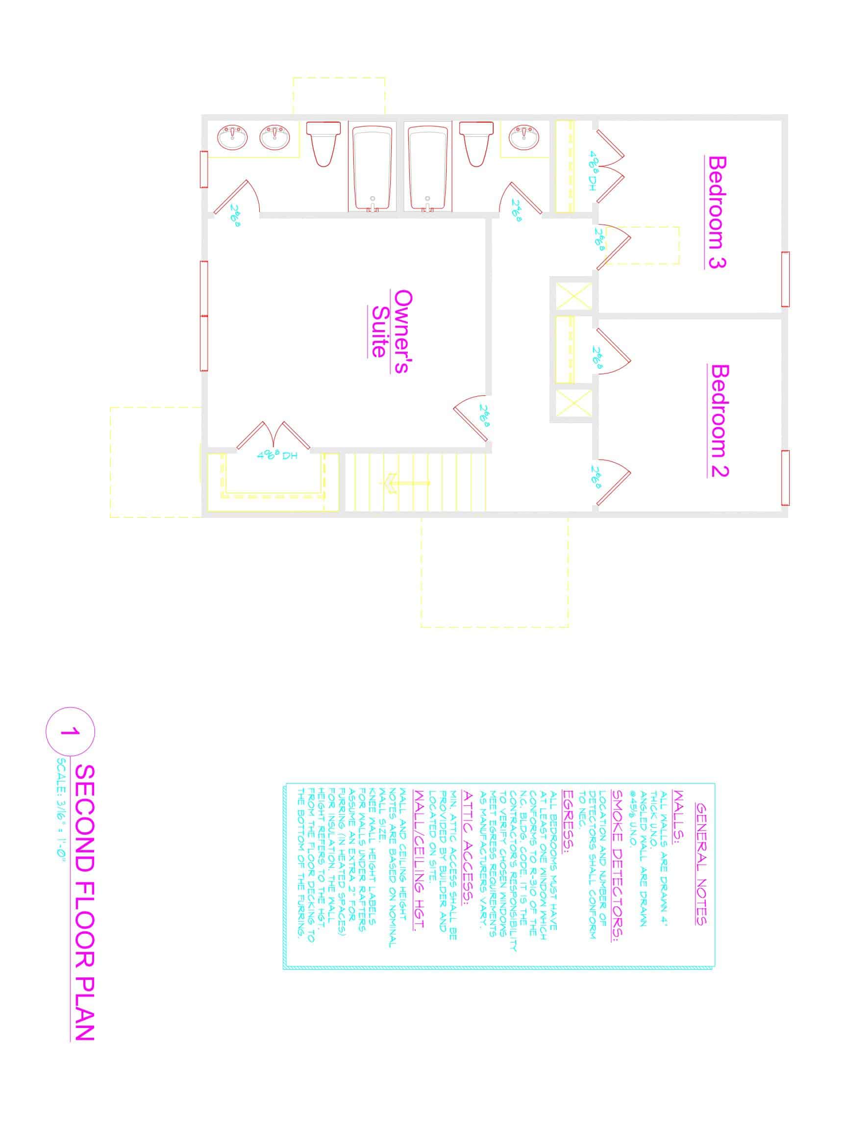 Traditional 2-Story house Plan (1379 Sq Ft) - Blueprint & CAD Designs