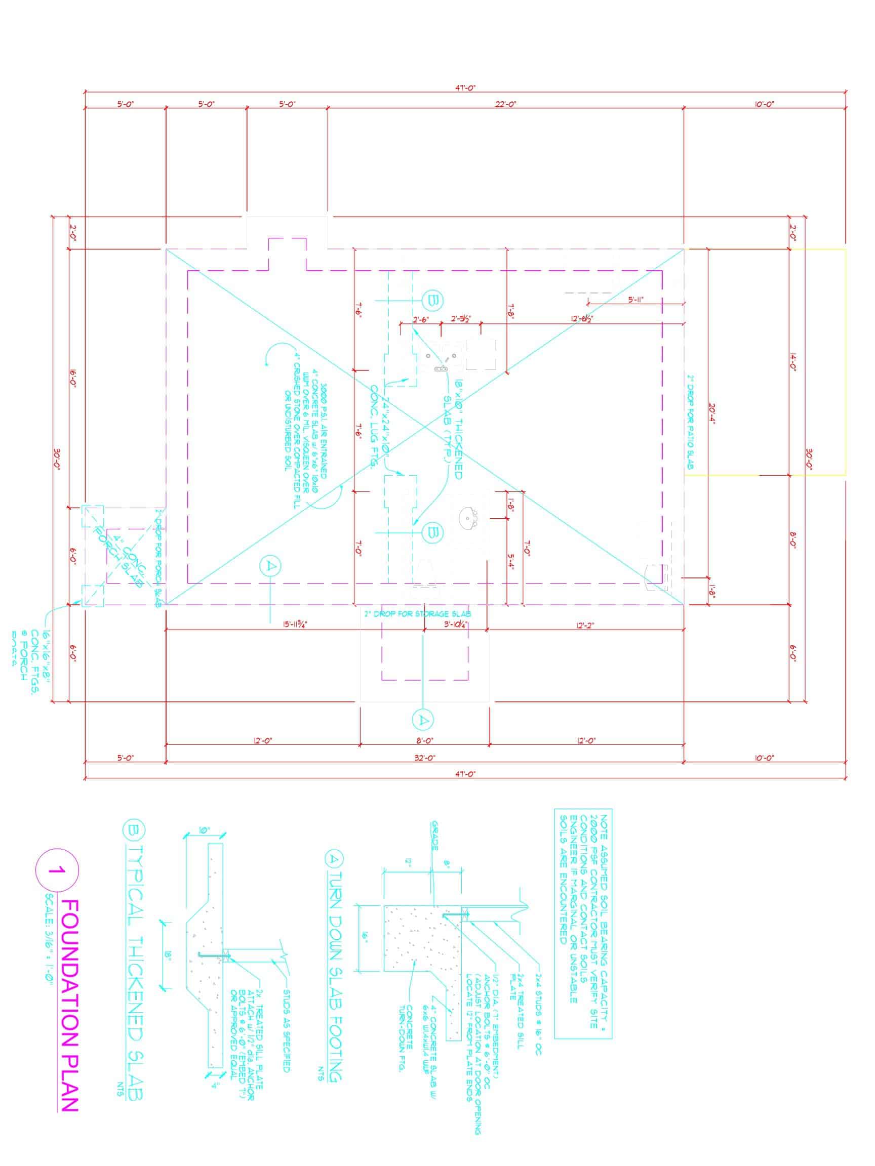 Traditional 2-Story house Plan (1379 Sq Ft) - Blueprint & CAD Designs